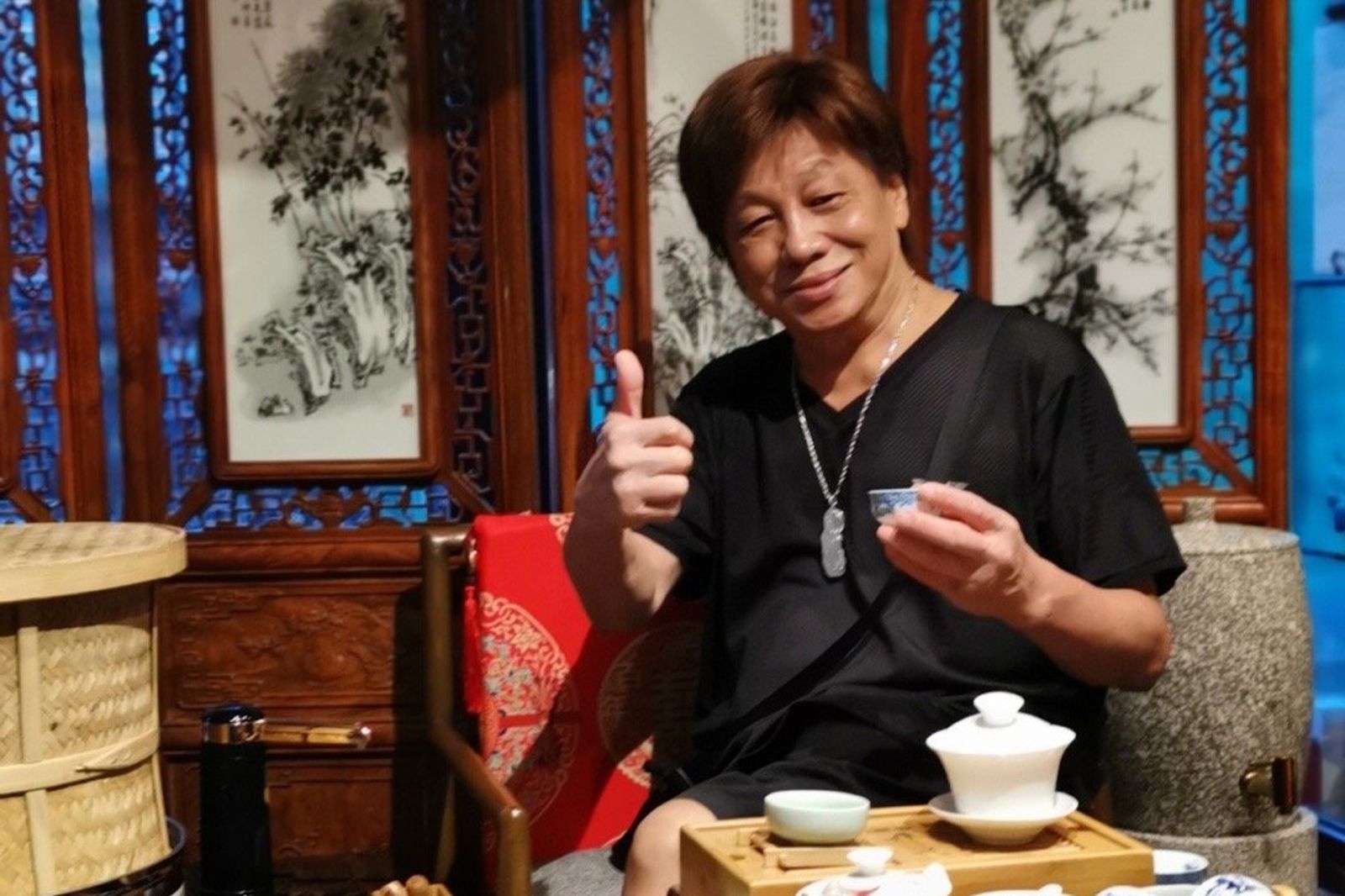 梁小龍希望保持神秘感。翻攝微博