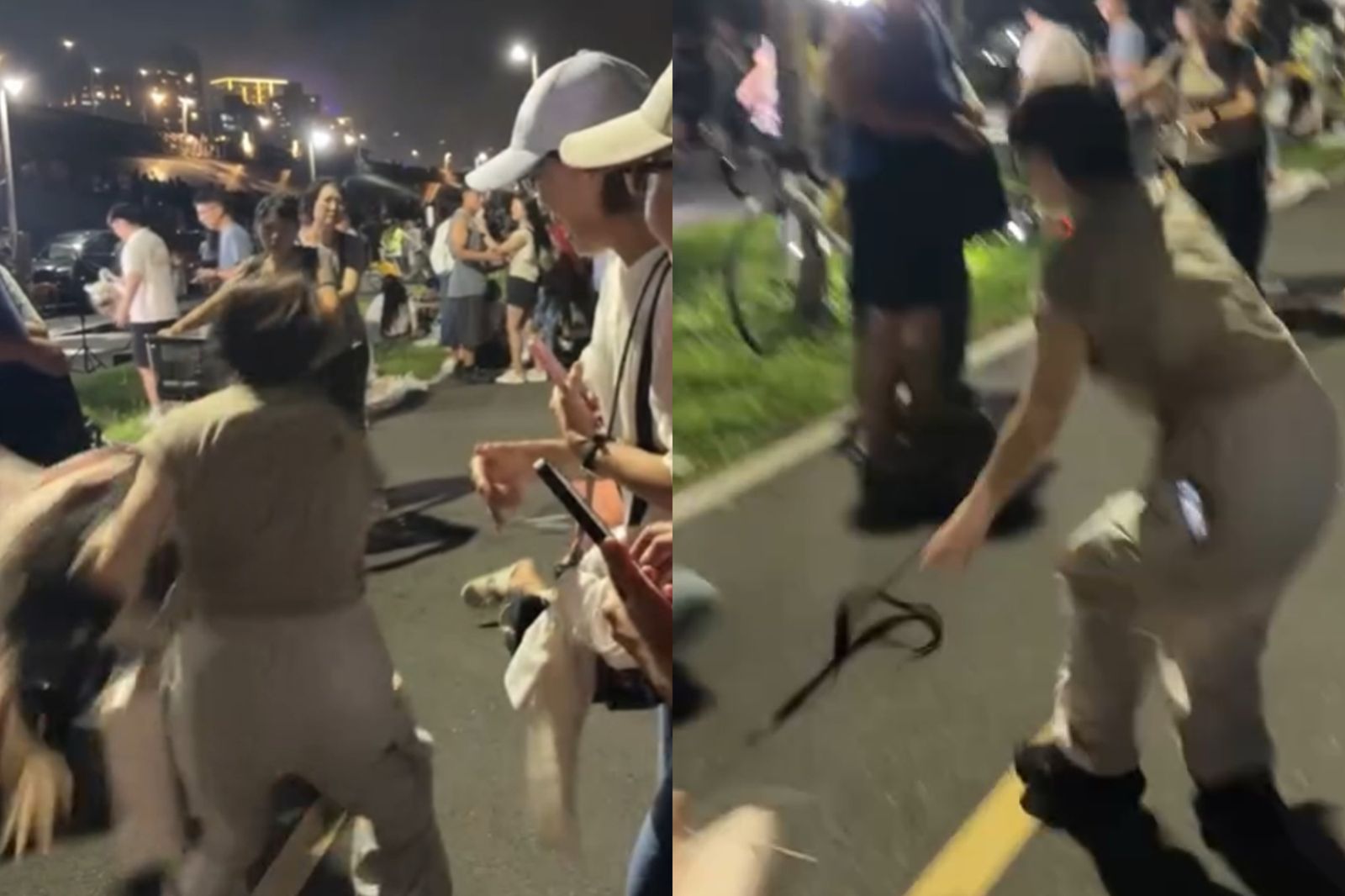 短髮女拉扯的力度之大,連疑似長髮女的髮片也被扯掉。圖/翻攝自Threads/u8lmr2__