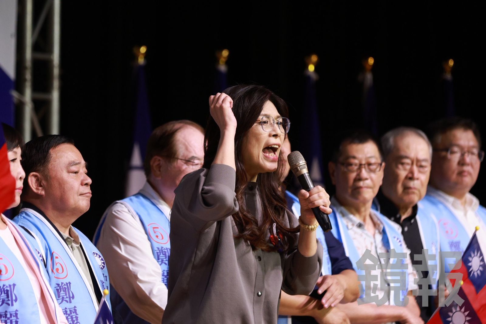 黨魁選舉造勢晚會湧千人力挺　鄭麗文喊：要讓國民黨從羊群變獅群