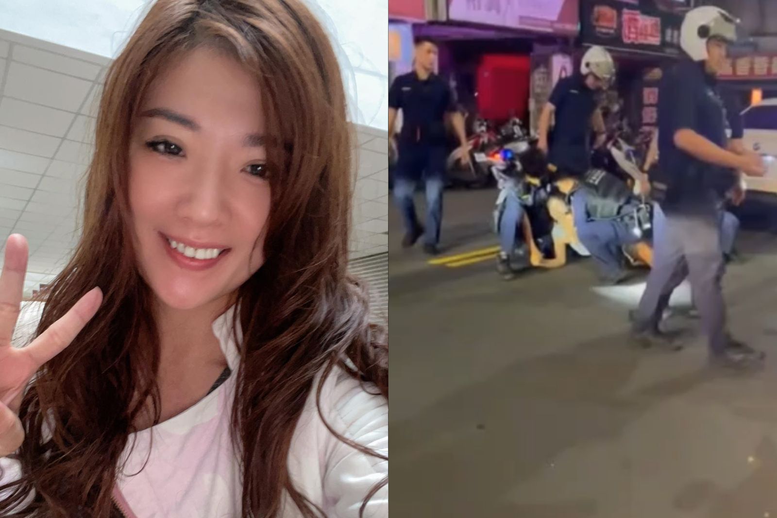 女星開BMW拒檢逃逸!遭警壓制上銬 曾「當小三、機上抽菸」過往爭議曝