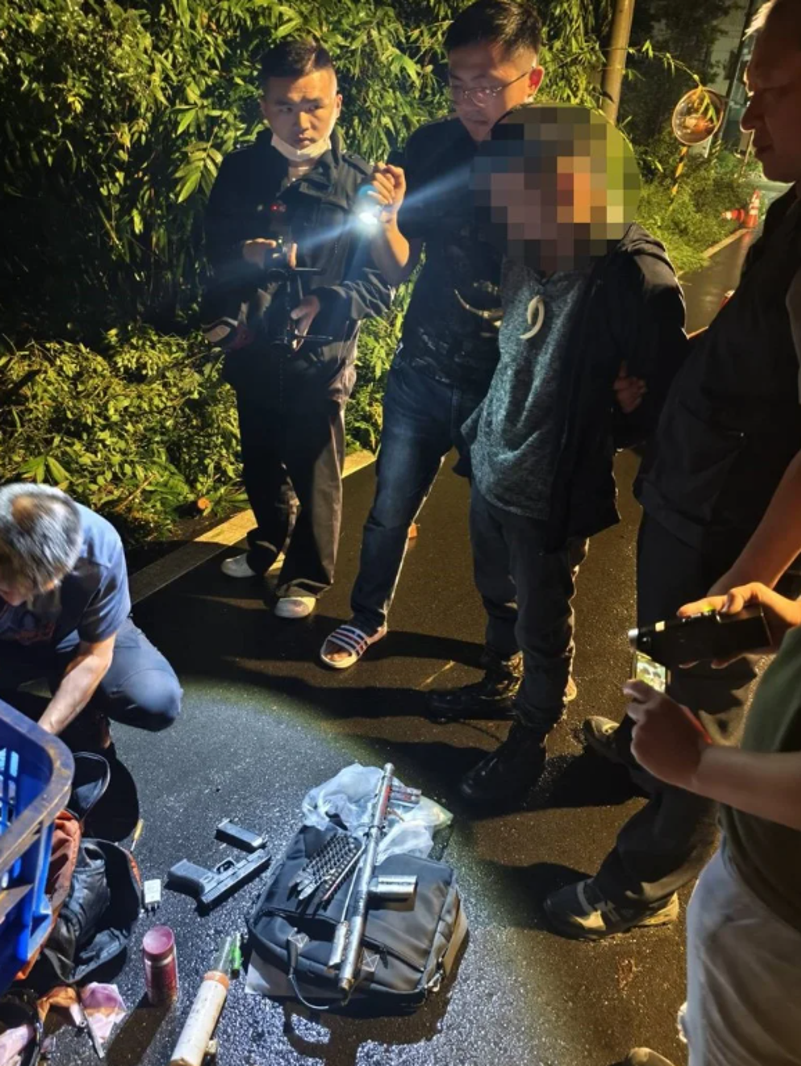 警方逮捕潘克協時，同步起出製槍工具。資料照片