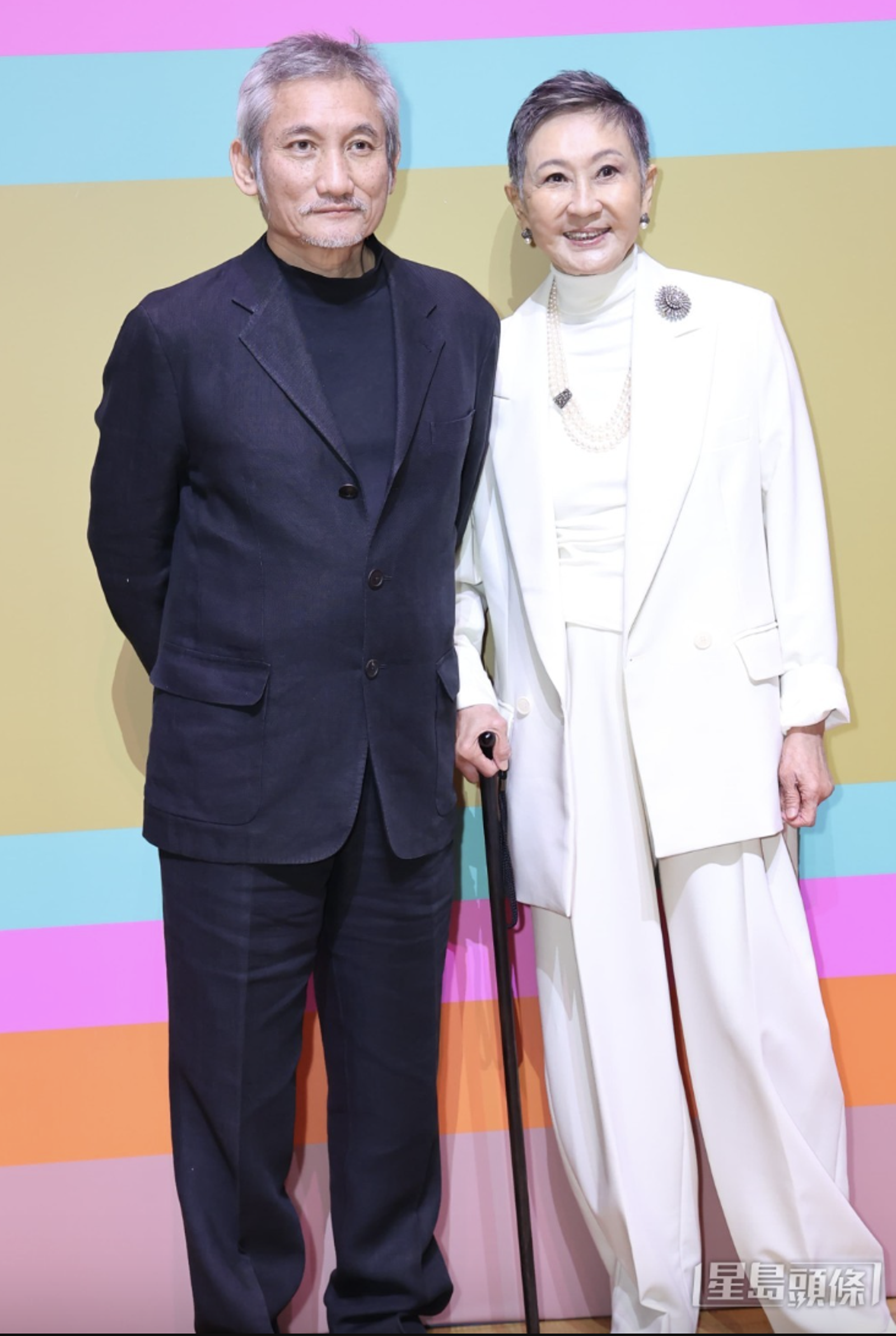 徐克(左)與施南生離婚後仍是事業夥伴。翻攝星島頭條