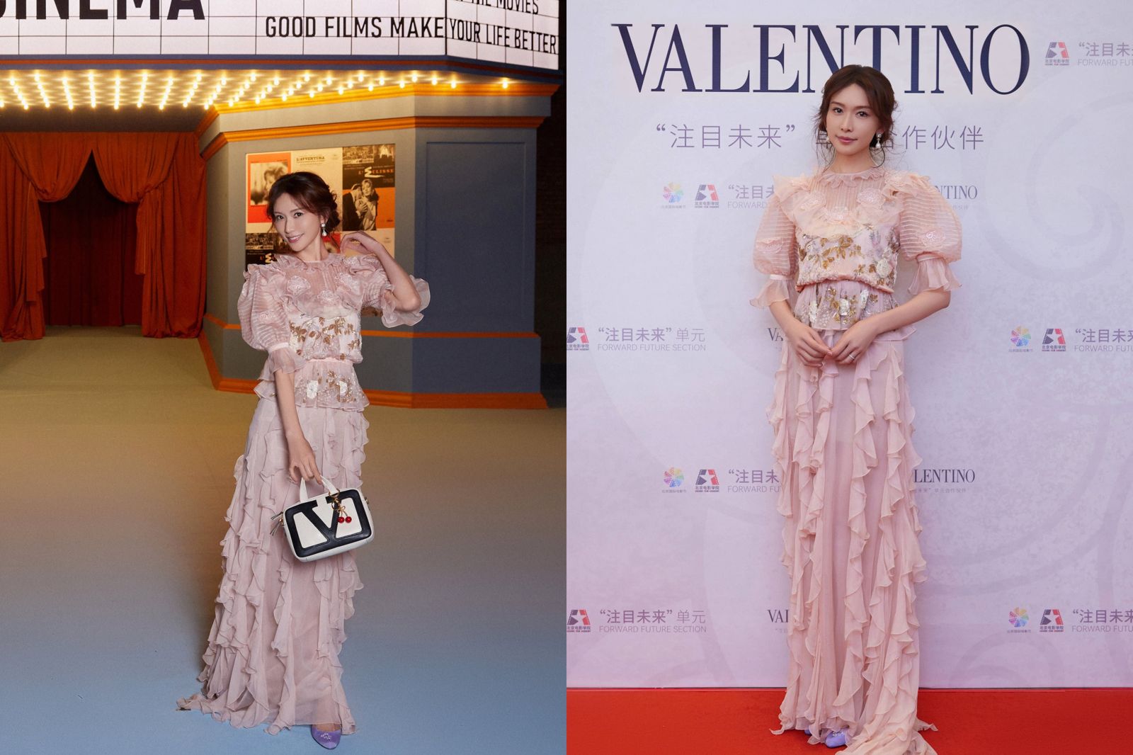 林志玲出席北京電影節為品牌拍照。Valentino提供