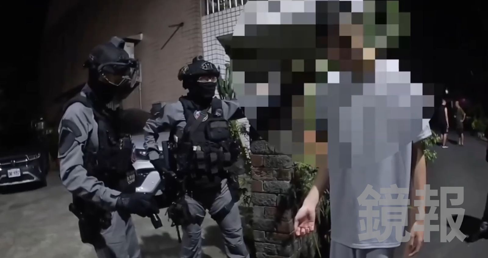 警方於劉嫌位於宜蘭五結的外公家將人逮捕。翻攝畫面