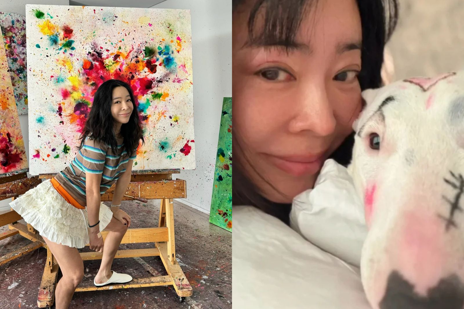 幫愛犬畫眼線刷睫毛！54歲女星挨轟「虐狗」急刪片　獸醫警告：恐傷角膜