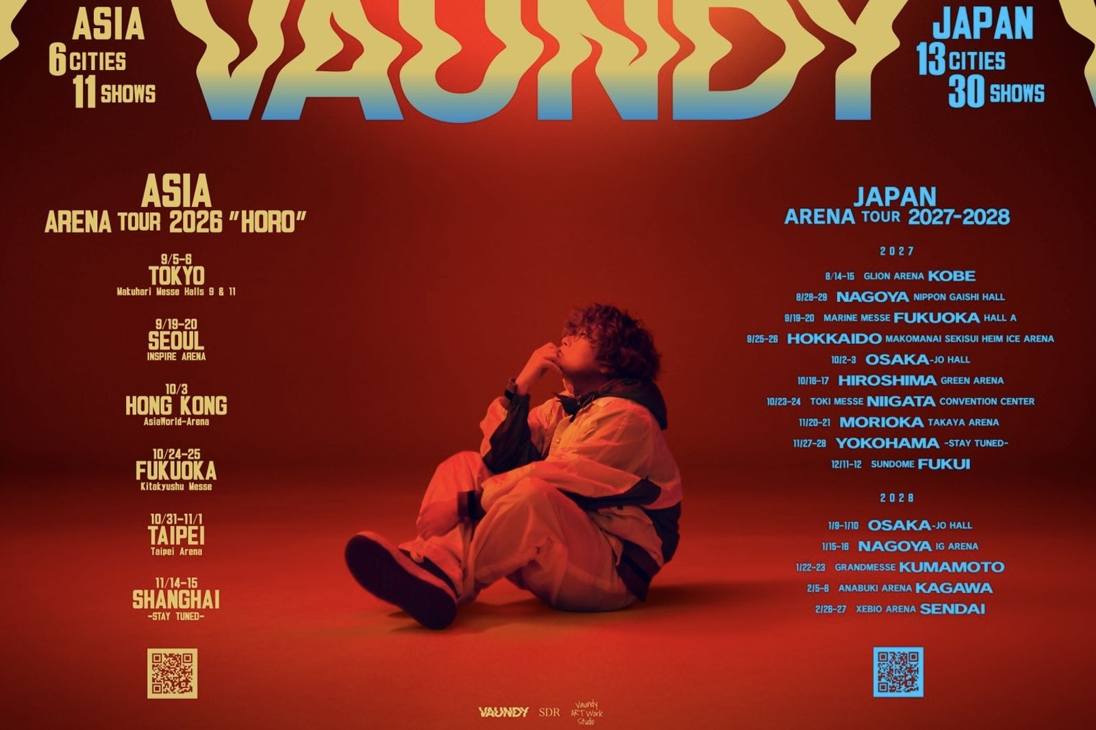 25歲創作鬼才Vaundy亞巡官宣　敲定「兩天」唱進小巨蛋