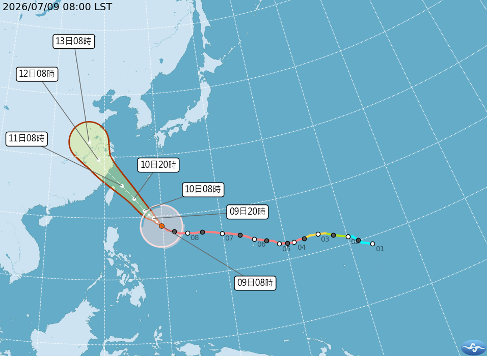 巴威到底擦邊還撞台?他用「Windy」看路徑大不同 氣象粉專解答