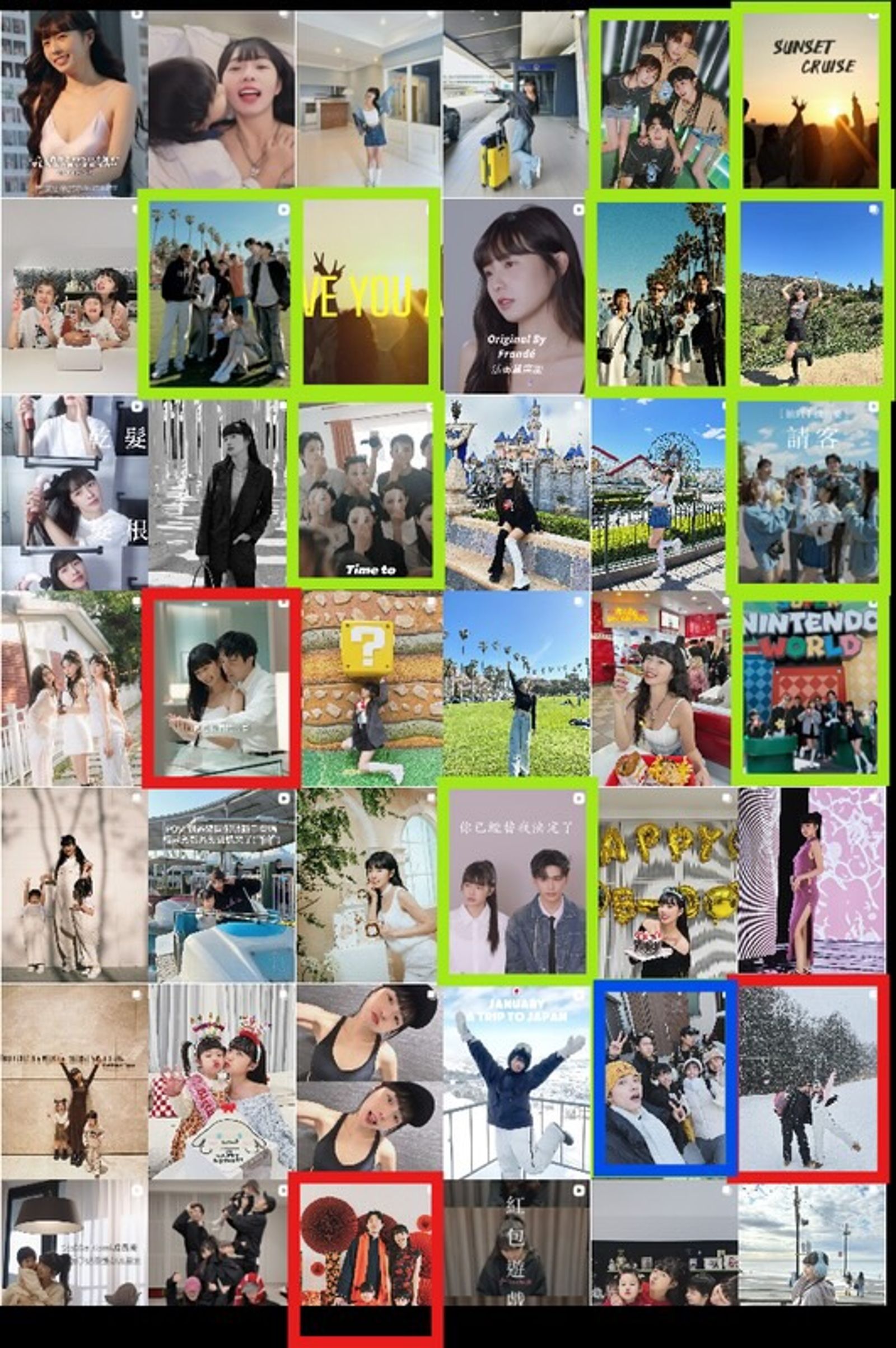 網友統計簡廷芮IG版面。翻攝threads