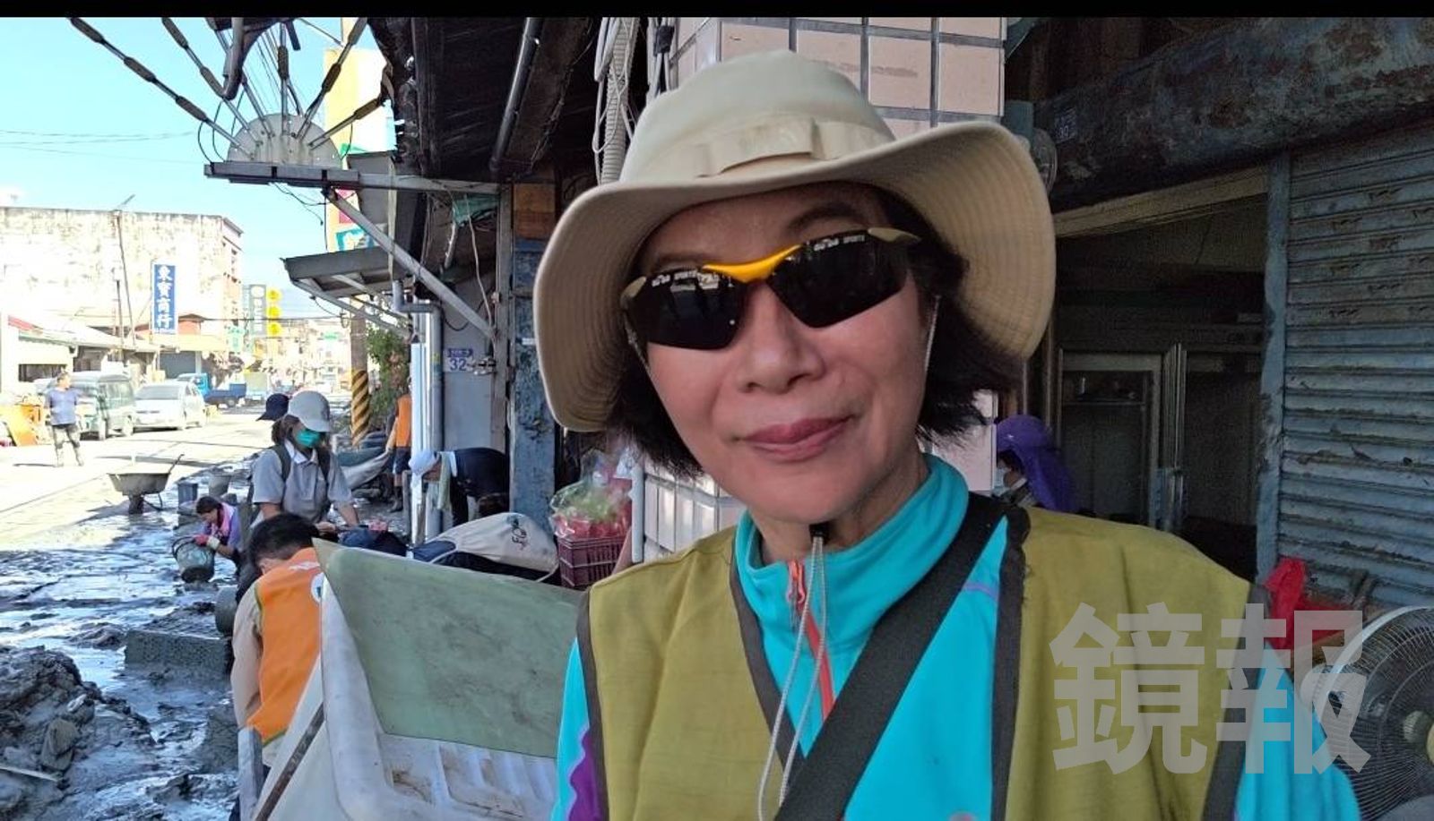 參與慈濟救災行列的基督徒詹雪華。。王吟芳攝