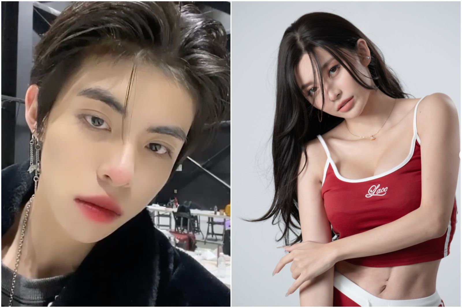 祈錦鈅（右）稱與陳任佑之間是惺惺相惜的關係。翻攝IG @maxinechiii、＠renyou_1217