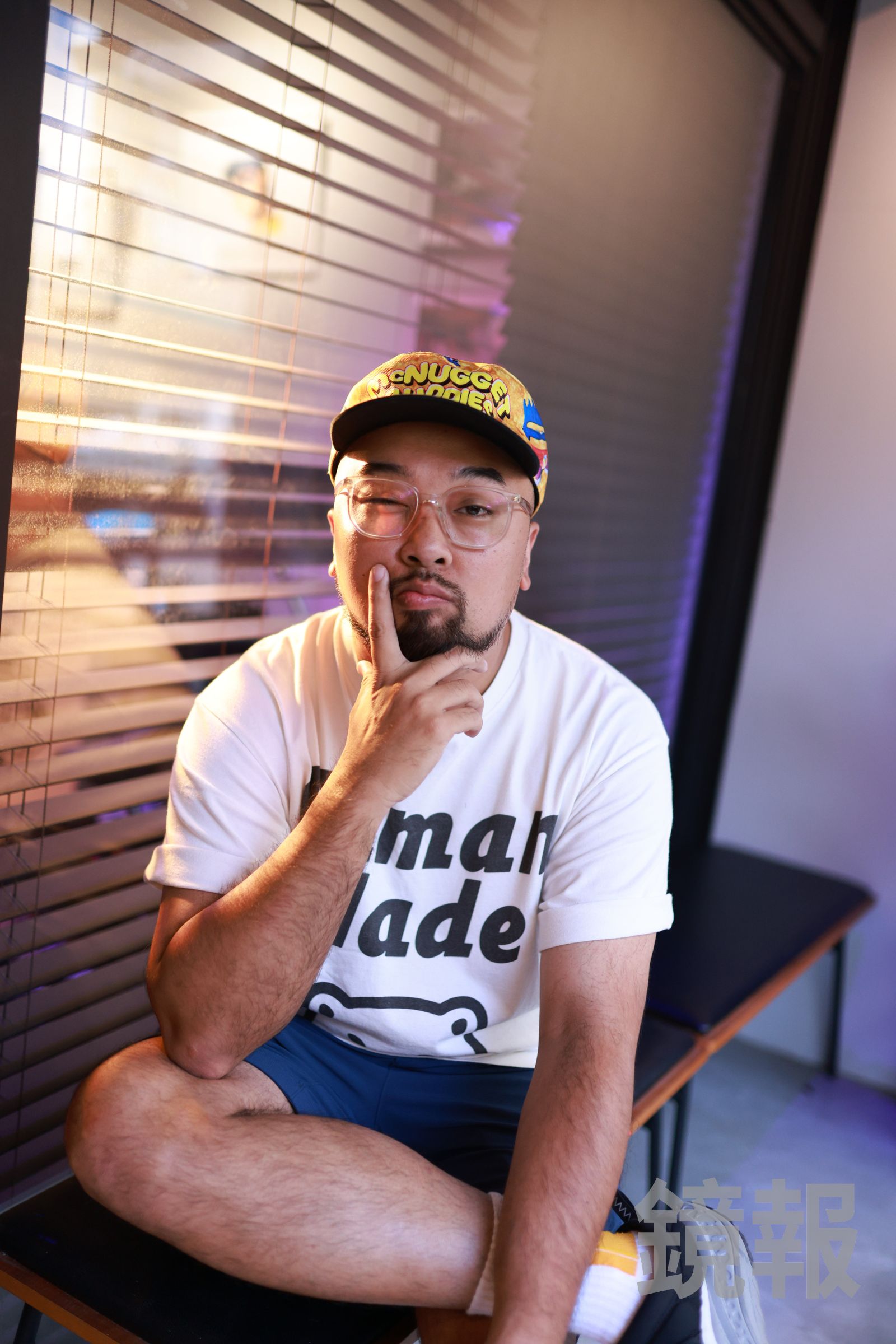 《夜市王》最後一集直播，美麗本人感到壓力超大。劉耀勻攝