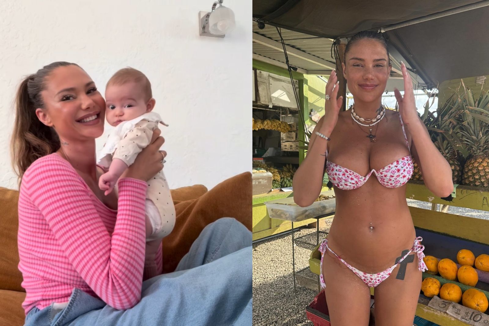 澳洲知名泳衣模特兒薩哈拉雷伊(Sahara Ray)驚傳病逝,享年34歲,日前才PO出與9個月大女兒的合照。圖/翻攝自sahara_ray IG