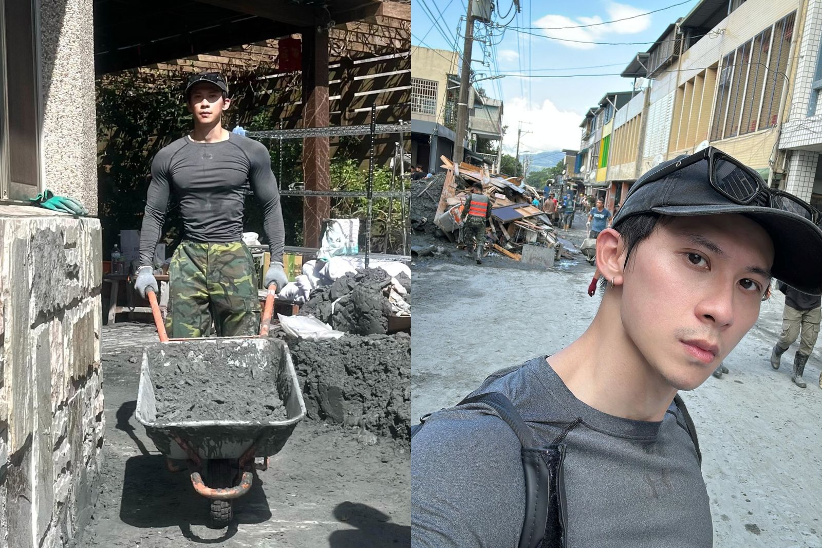 健體男神Rock凌晨開車衝花蓮救災　曝第一線實況：粉塵飄散難以呼吸