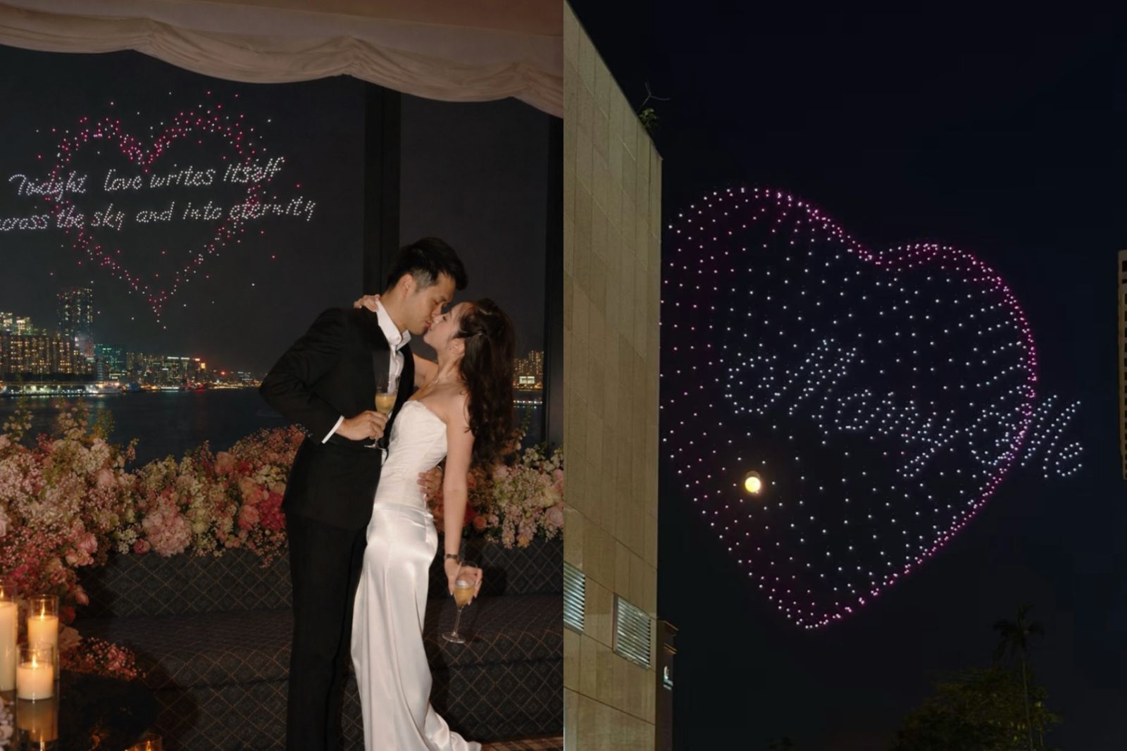 「今晚把愛寫進夜空」!港男砸140萬無人機求婚爆紅 靈感來自林憶蓮這首歌