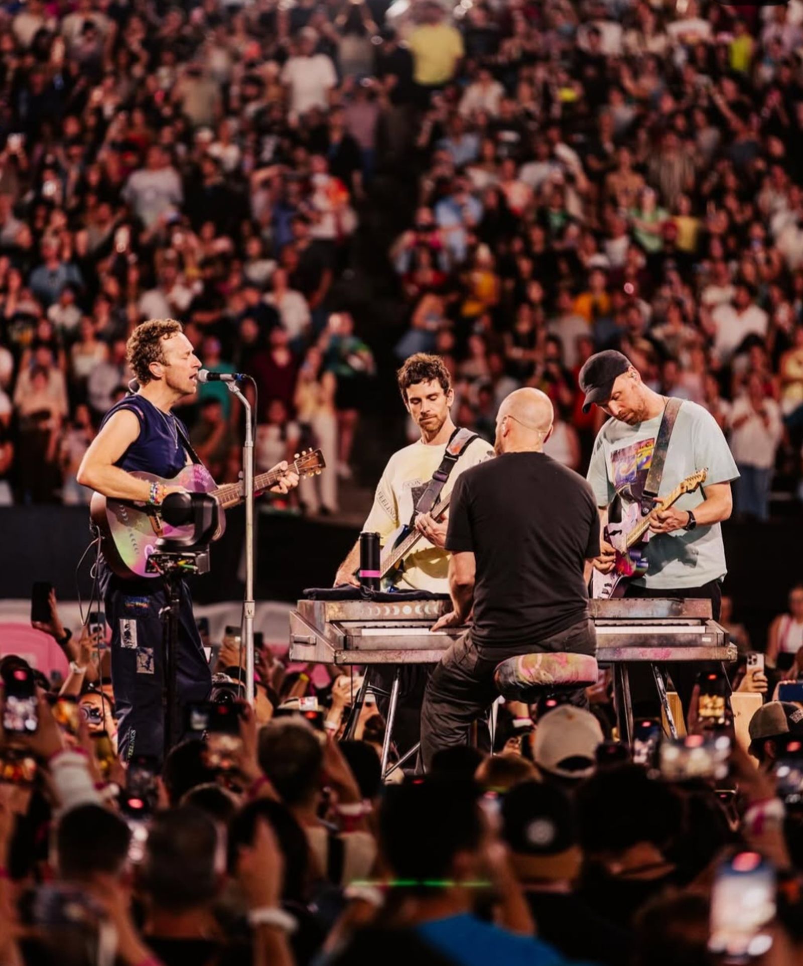 COLDPLAY日前在美國麻州波士頓展開巡演。翻攝Coldplay IG