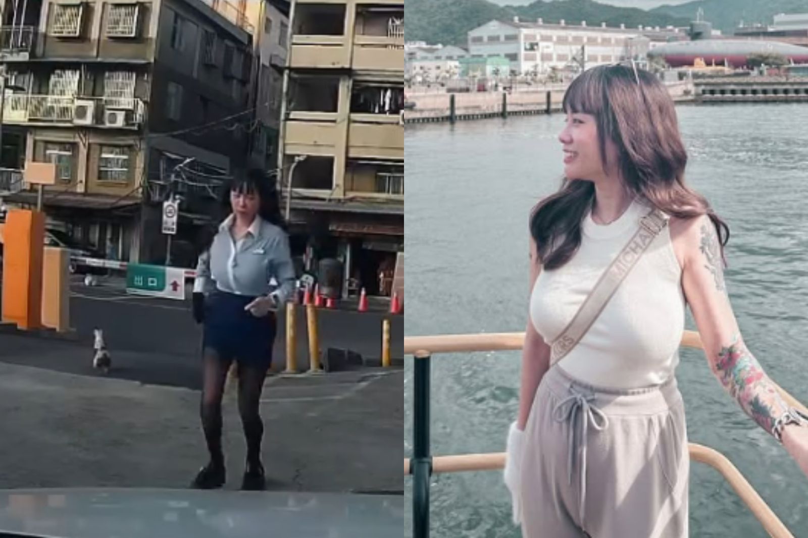 黑絲OL「被雞追」53秒片爆紅！　真實身分被神出竟是「火辣業務員」