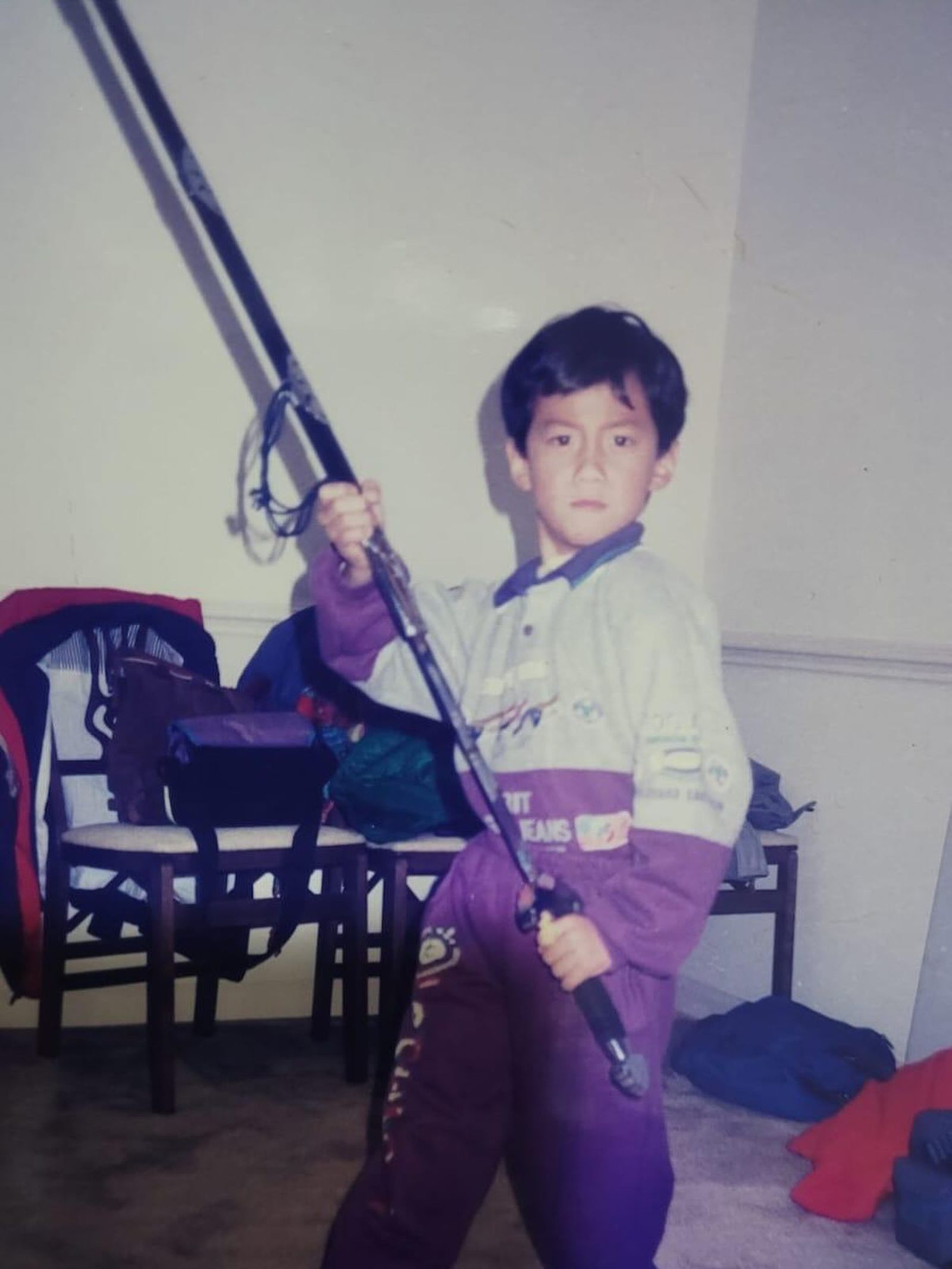 劉俊謙貼出1994年的照片，長相竟神似吳彥祖。翻攝IG＠lauchunhim.terrance