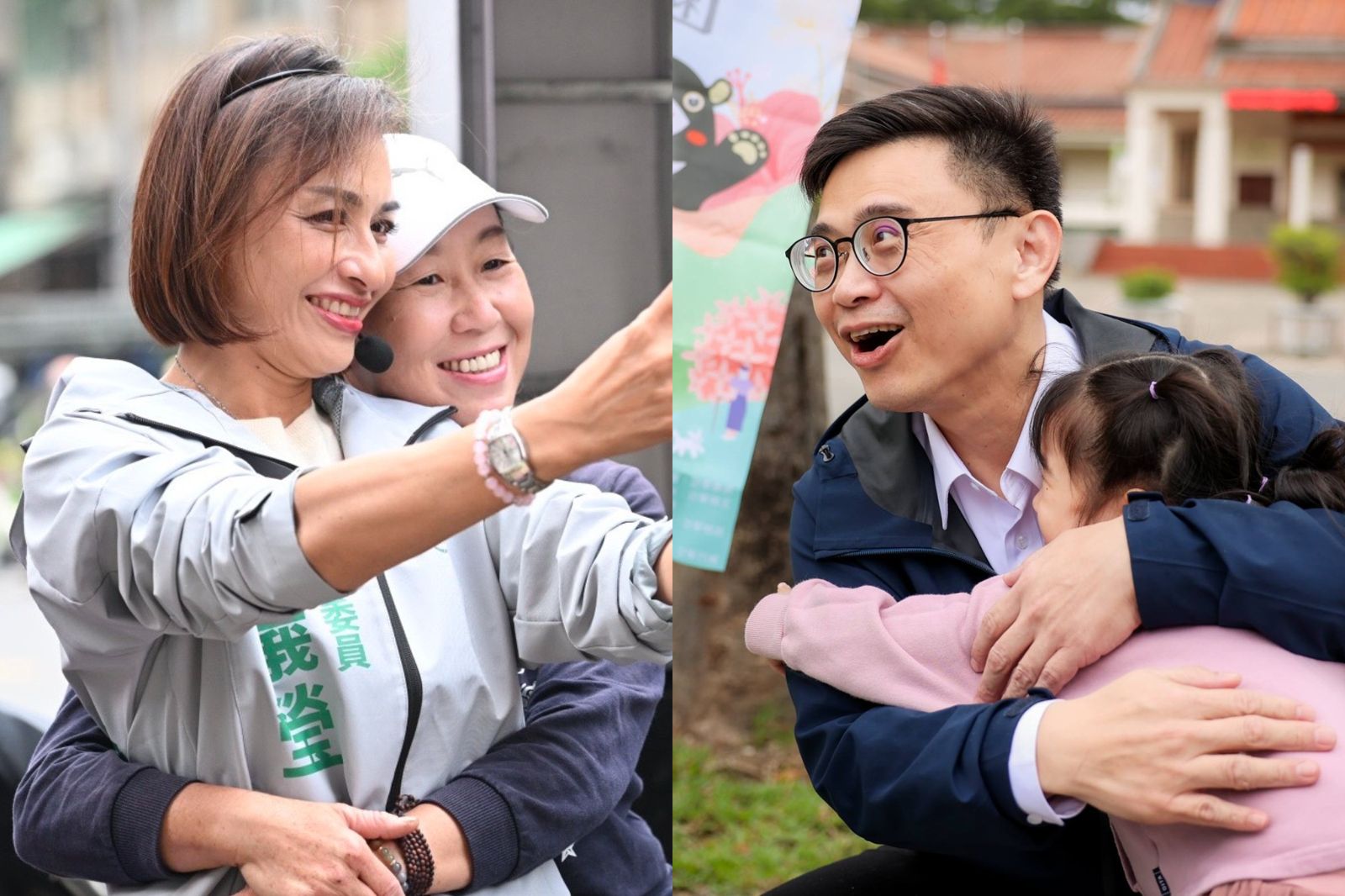 民進黨高雄市長初選倒數2週　邱議瑩、賴瑞隆車掃拉票