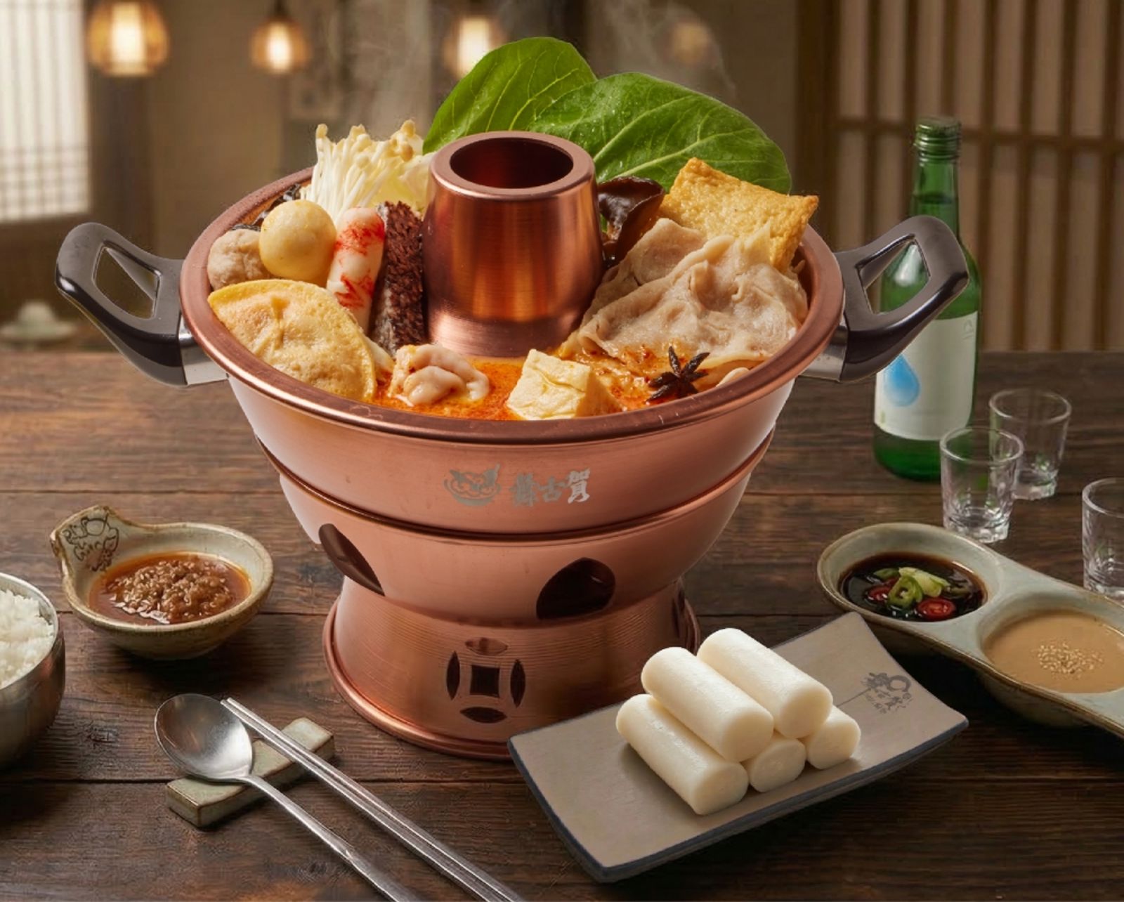 「舞古賀mini鍋物」應援韓國天團TWICE大巨蛋演唱會,推出「人氣麻奶鍋加碼贈韓式年糕」活動。(舞古賀mini鍋物供圖)