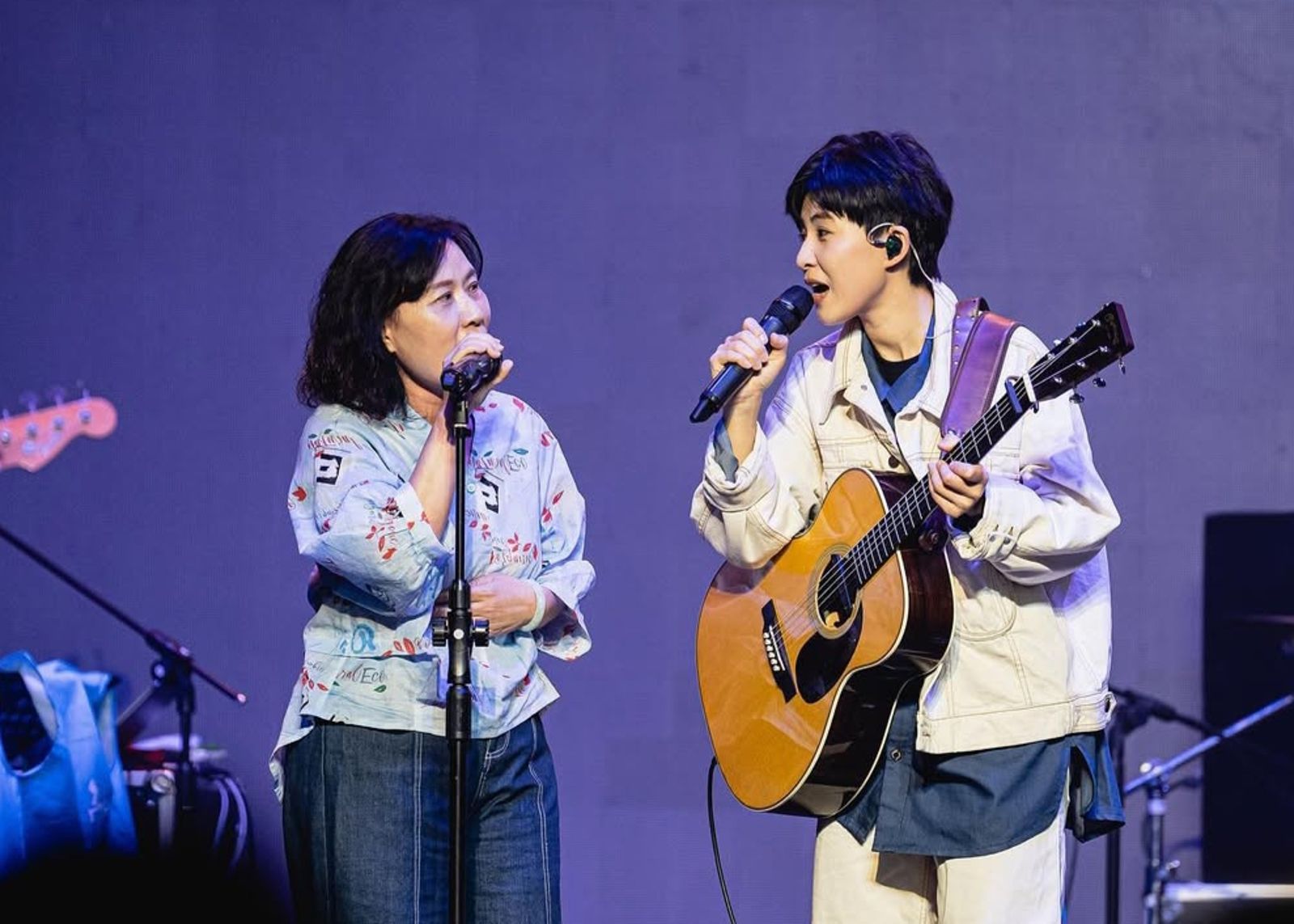 王彙筑（右）和媽媽感情非常好，母女倆曾同台合唱。翻攝王彙筑IG