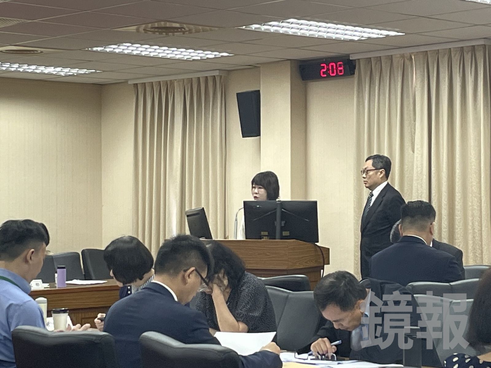 顏慧欣強調「台美談判沒有所謂卡關問題」，美國在7月底公布20%暫時性關稅後，雙方上週仍持續協商。（圖／陳凱貞攝）