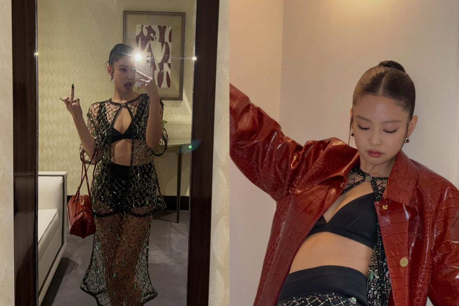 Jennie巴黎遭私生飯圍堵！IG突曬「中指照」　網秒懂：不忍了