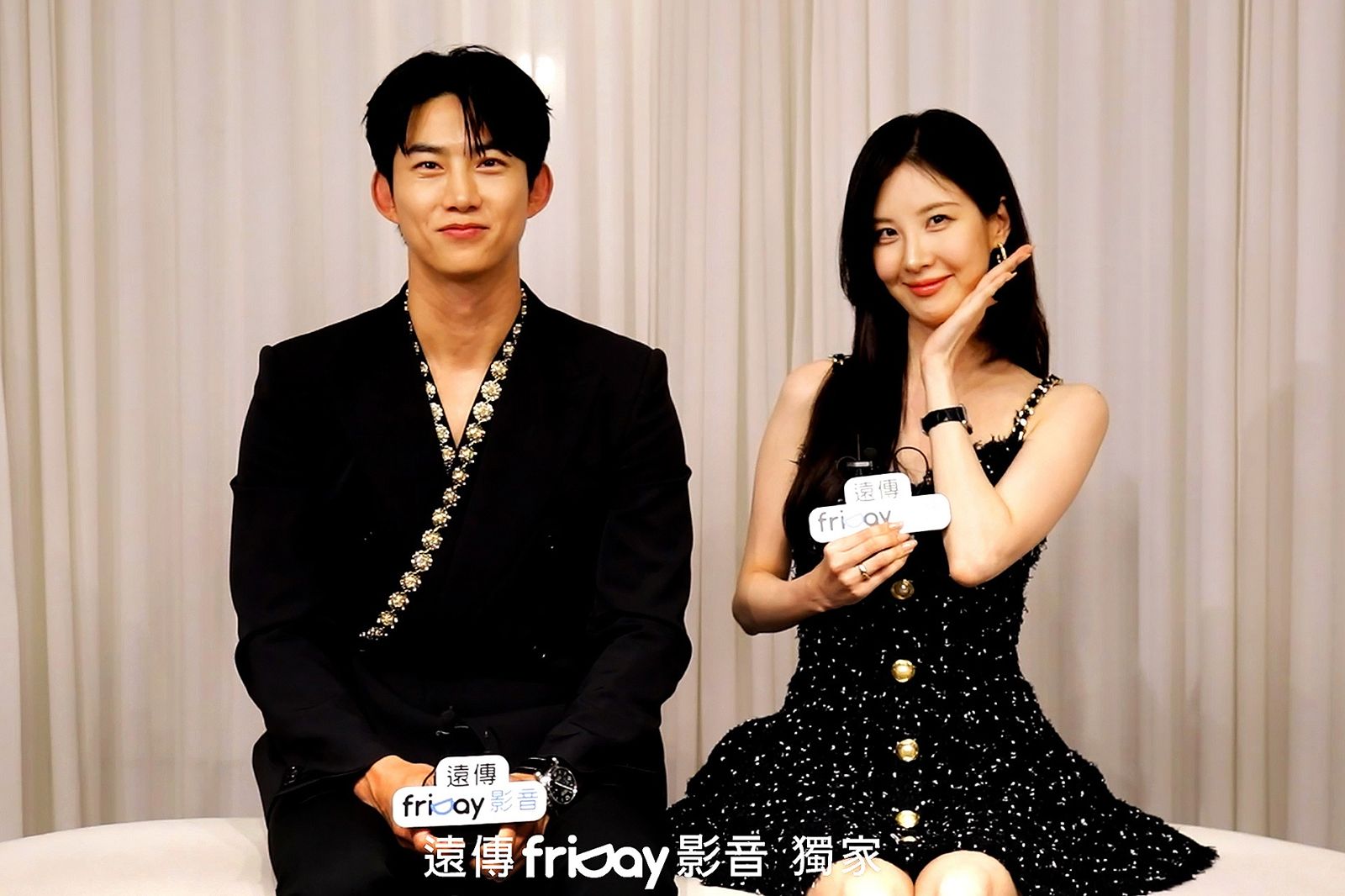 玉澤演（左）、徐玄分享拍攝幕後故事。friDay影音提供