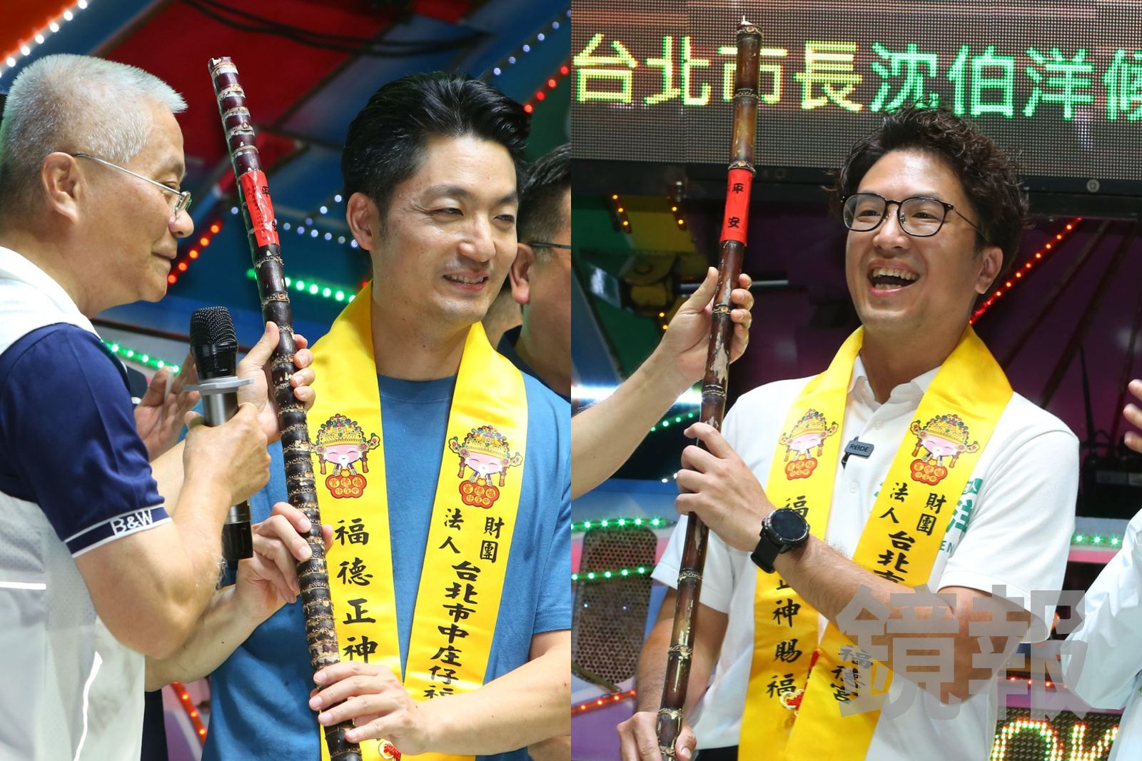 甘蔗政治學?中庄仔福德宮送蔣萬安「超多節」甘蔗 他稱「奇葩」又乾又渣