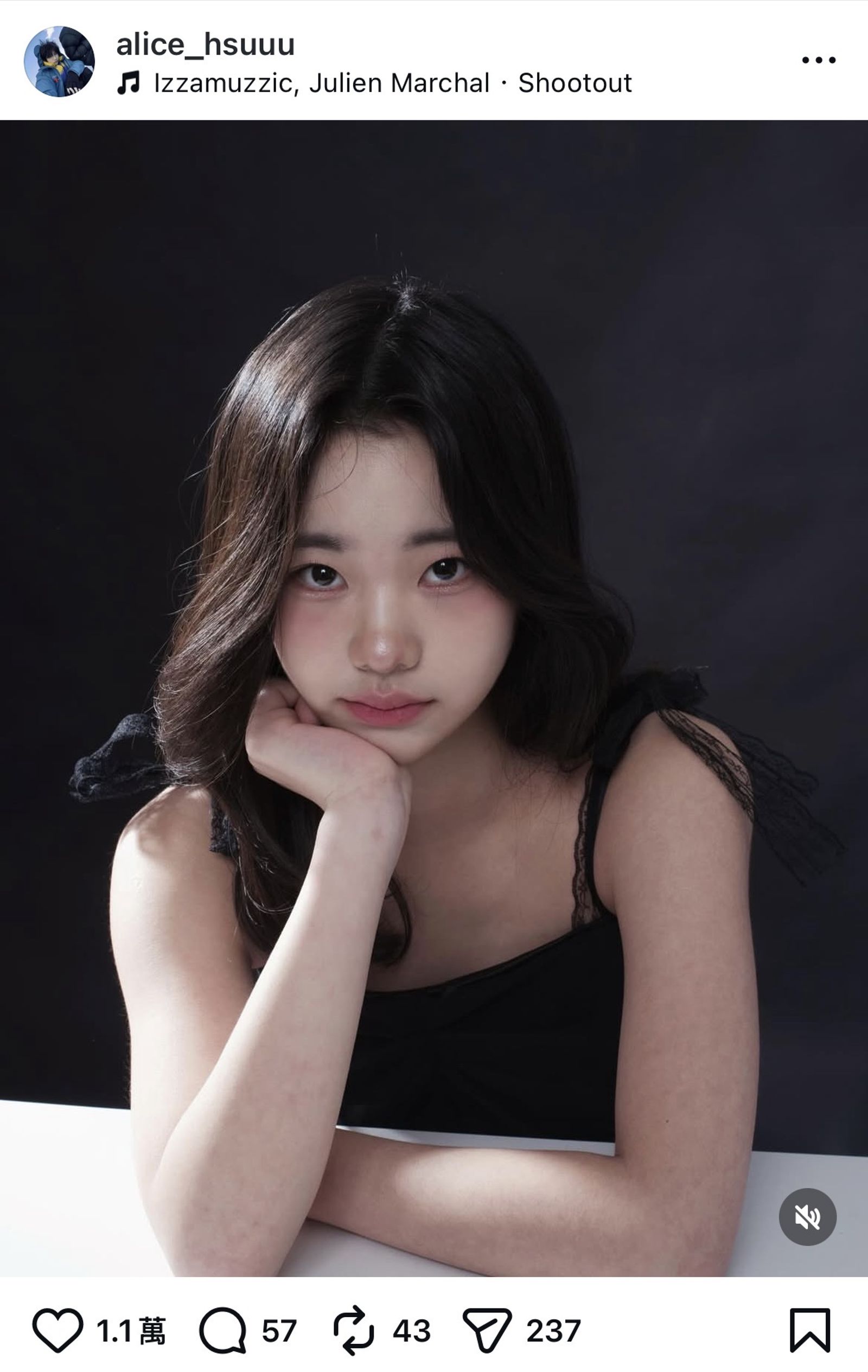 許老三的美照驚豔眾人。翻攝IG@alice_hsuuu