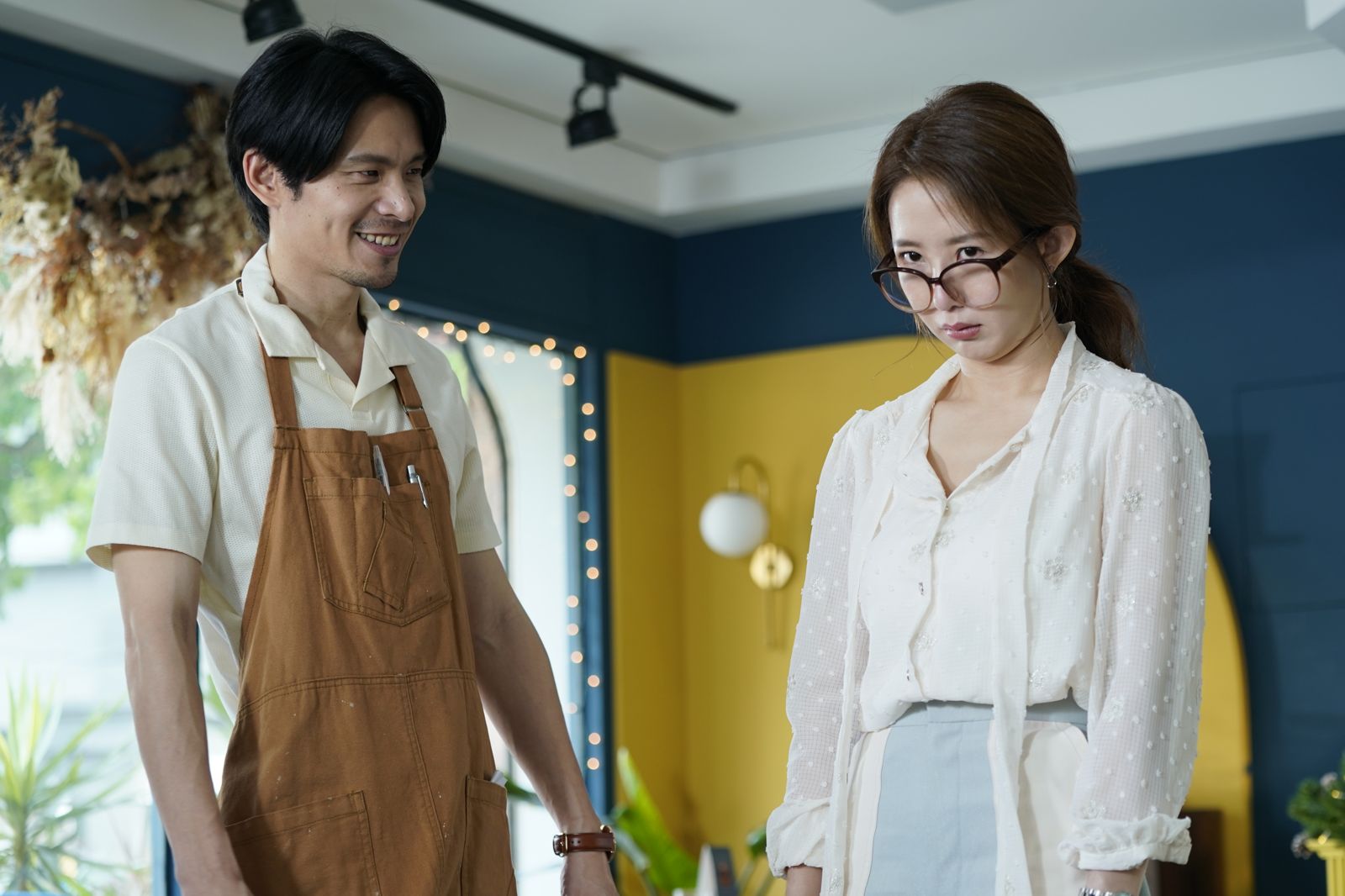 姚淳耀（左）﹑郭書瑤合作演出《何百芮的地獄戀曲》。彼此影業提供