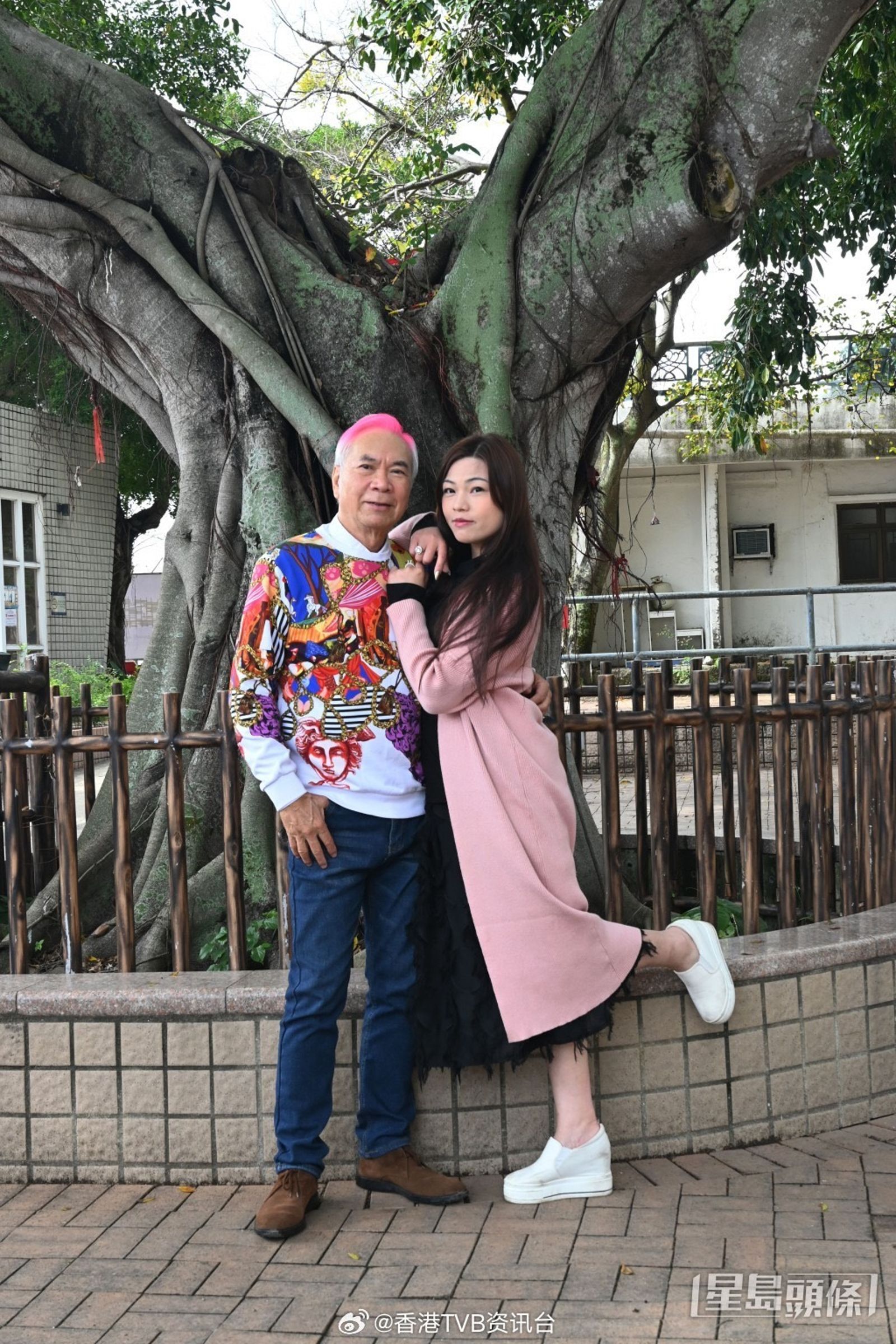 李龍基(左)曾向王青霞求婚。翻攝微博