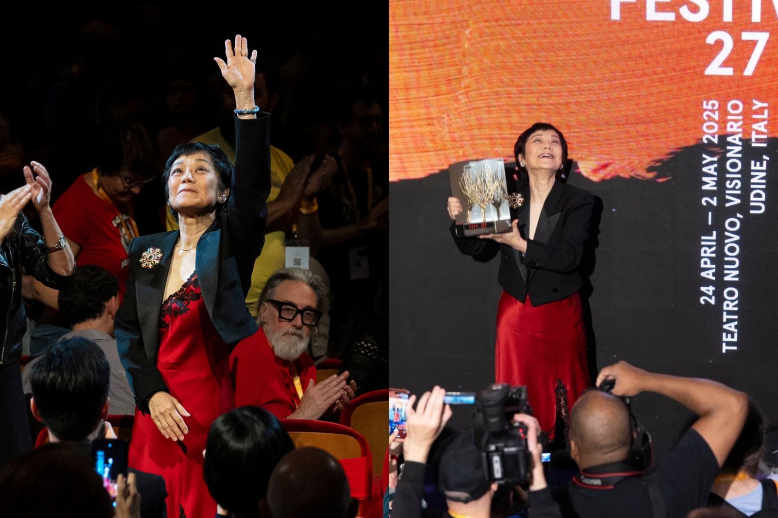 張艾嘉獲頒義大利金桑樹終身成就獎 感性致詞「混亂世界幸好還有電影」