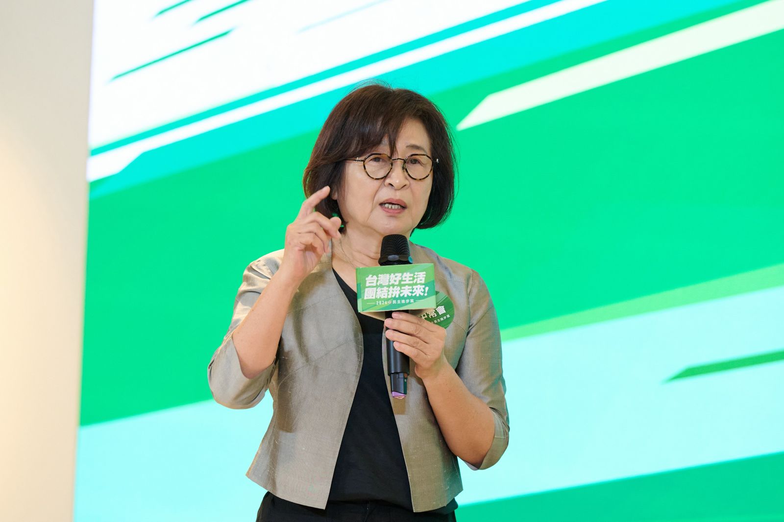 前雲林縣長蘇治芬擔任劉建國競選總督導。民進黨提供