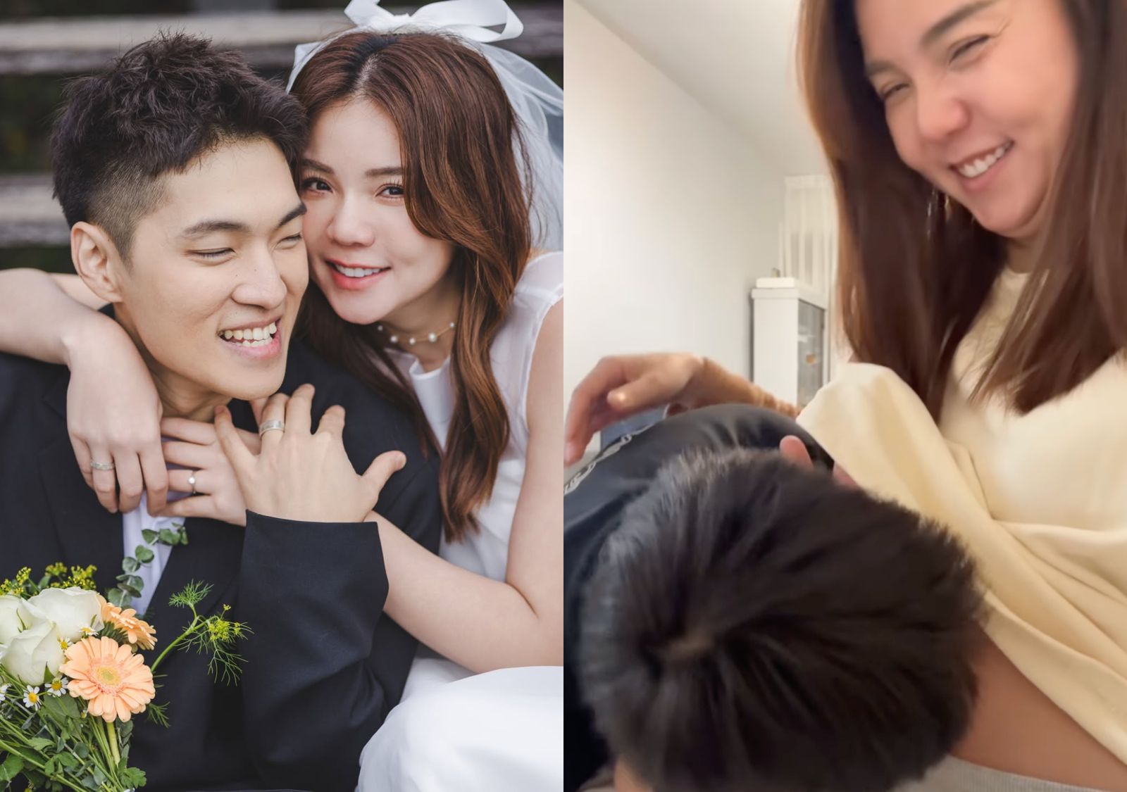 「欸你這週要幹嘛」妹妹宣布懷孕!老公激動親吻肚皮 第一時間真實反應全被拍