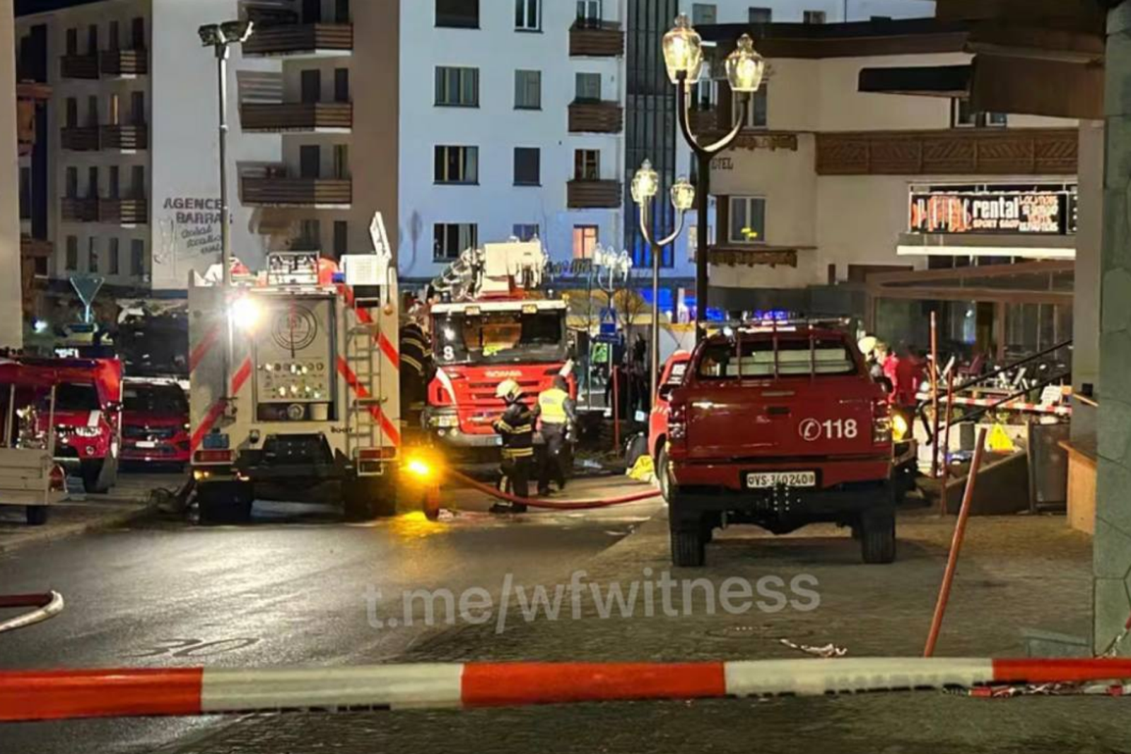 瑞士克萊恩蒙塔納（Crans Montana）附近一家酒吧發生爆炸事件，至少造成40人死亡。圖／翻攝自X