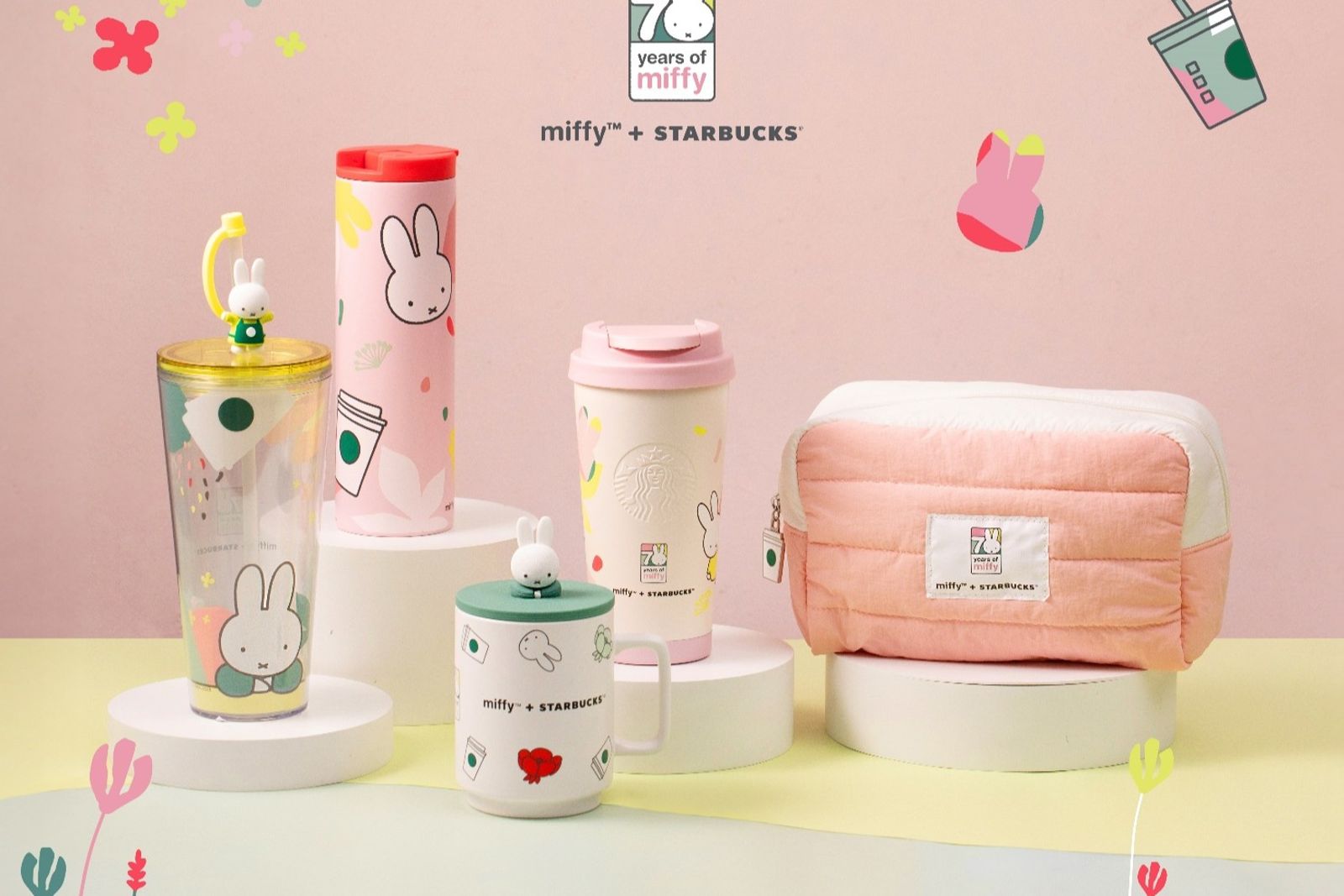 杯子印上萌萌的miffy,喝咖啡更療癒。