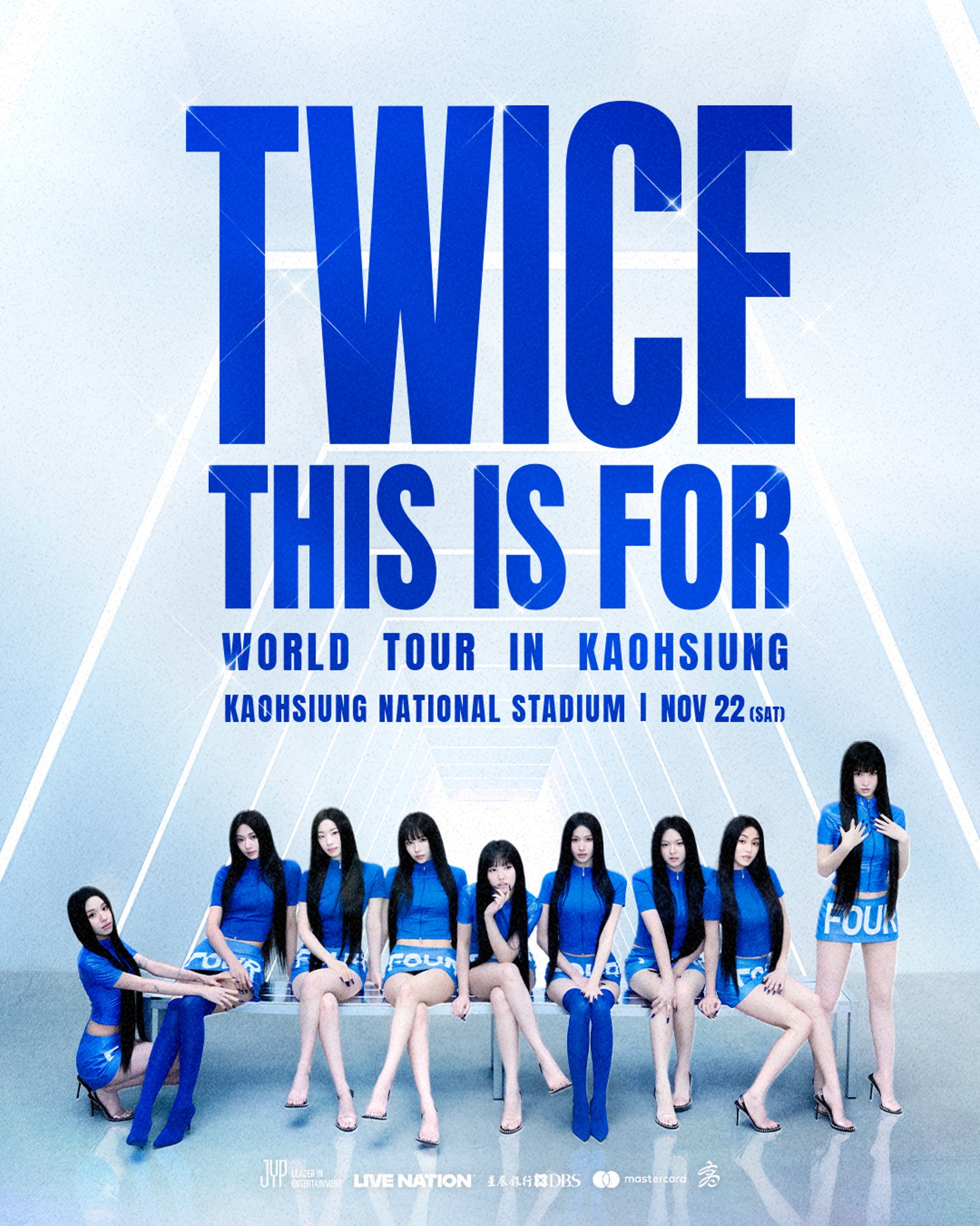 TWICE將在11月全員在高雄世運主場館開唱。Live Nation Taiwan 提供