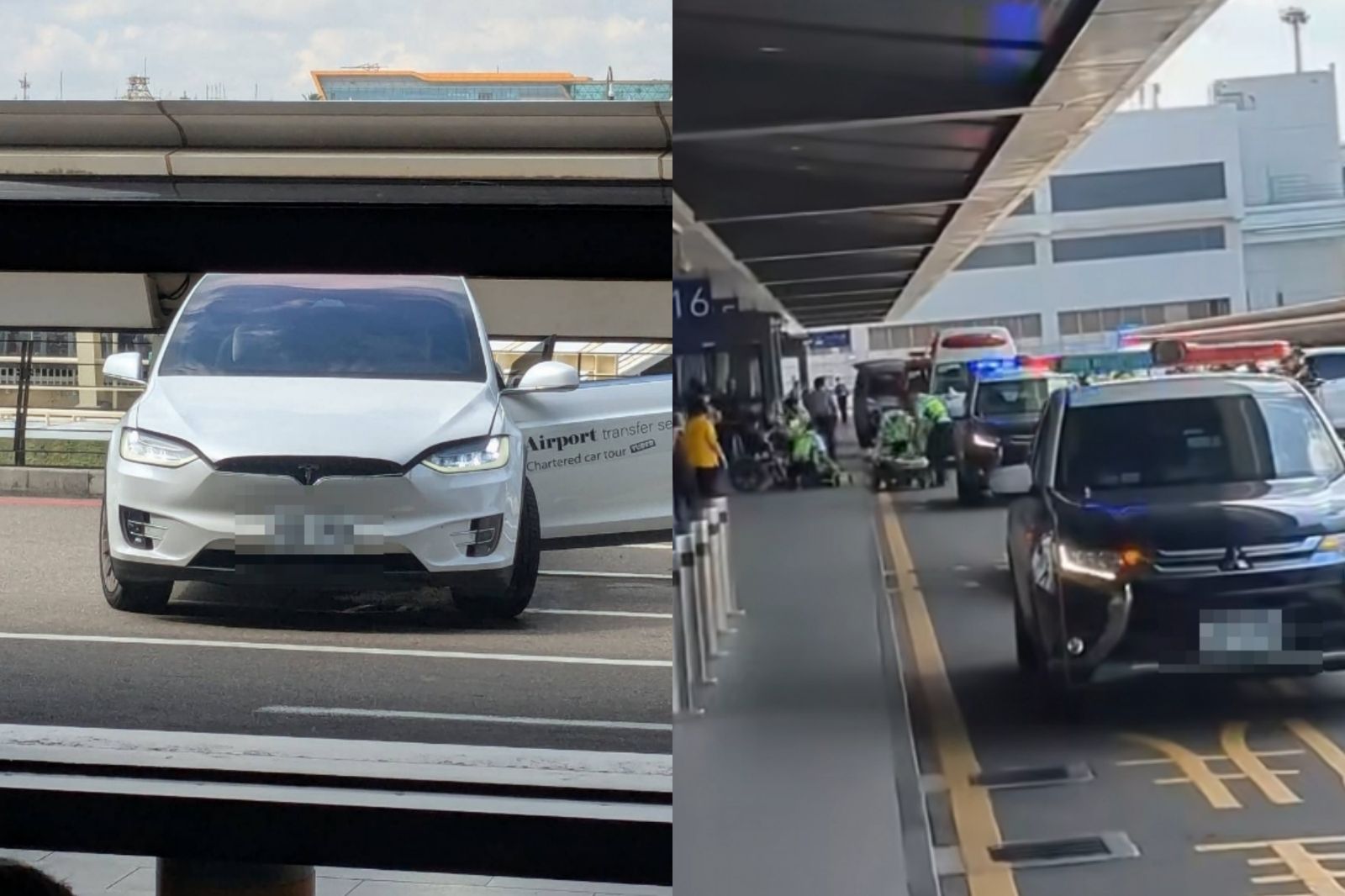 桃機開車撞警！特斯拉運將「黑歷史」曝光　早被航警列管黃牛