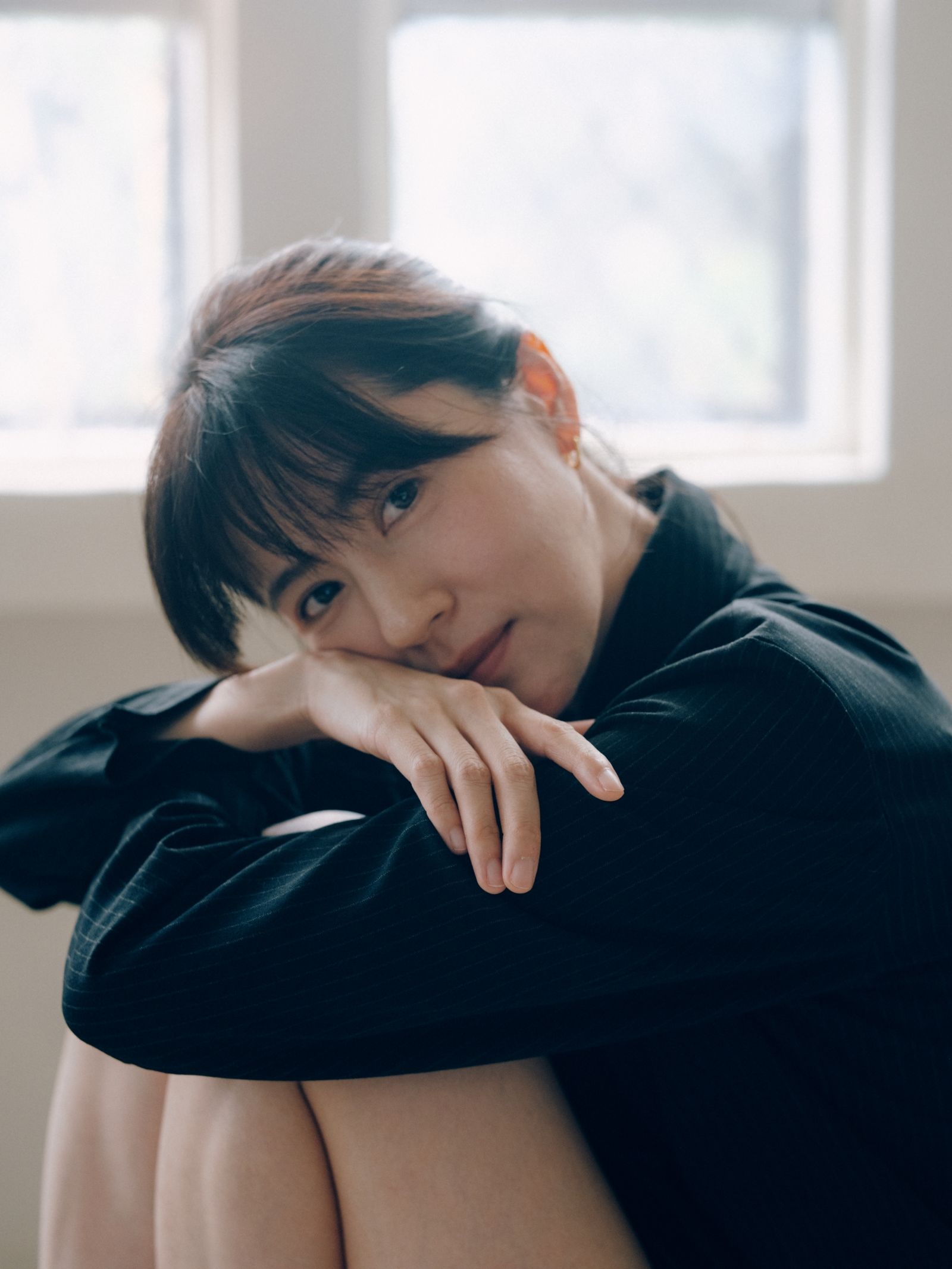 平時不愛自拍的林予晞,在濱田英明鏡頭前能顯得很自在。濱田英明攝、fantimate提供