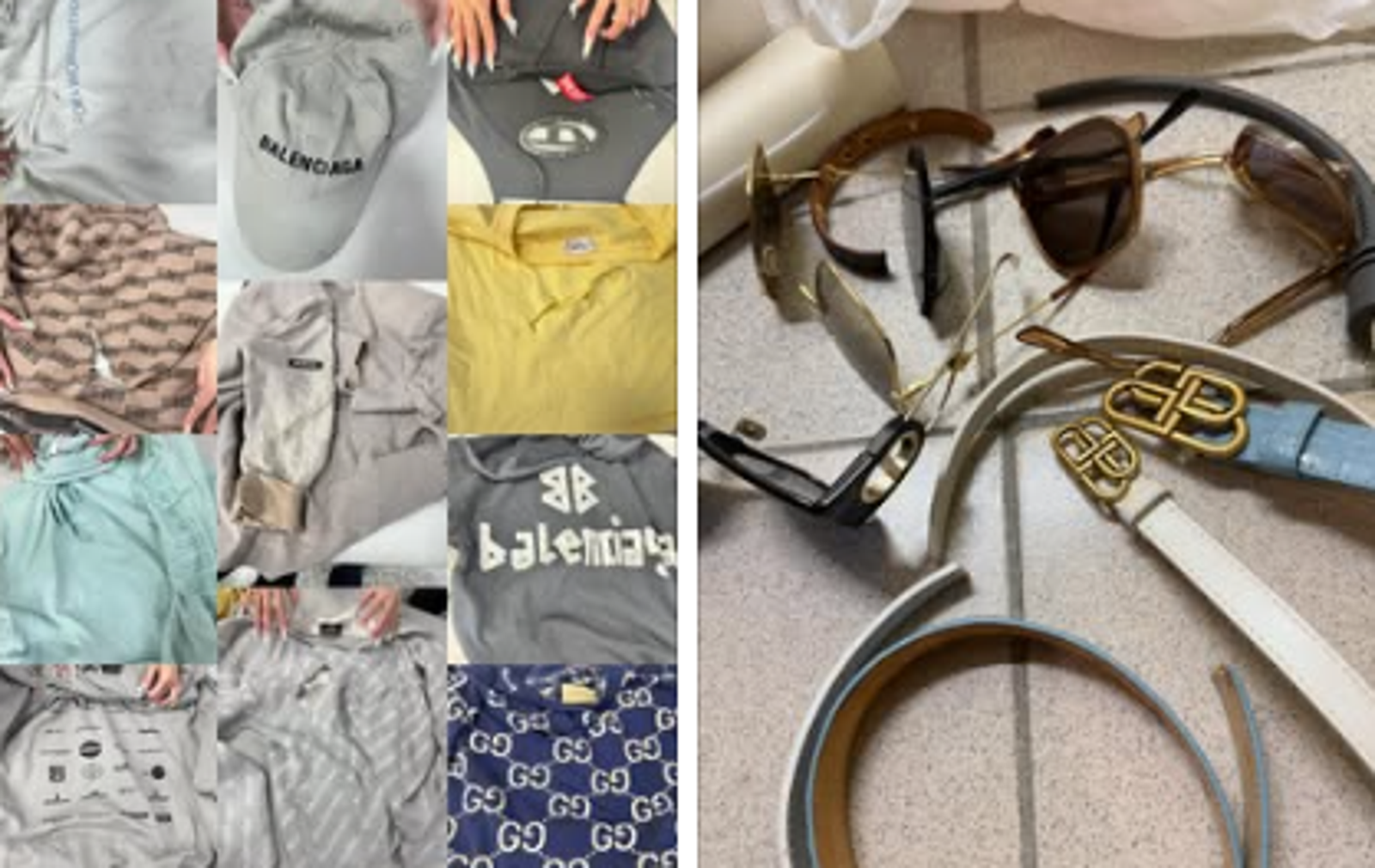 谷女精品服飾、家電用品遭劉男破壞。翻攝當事人Threads