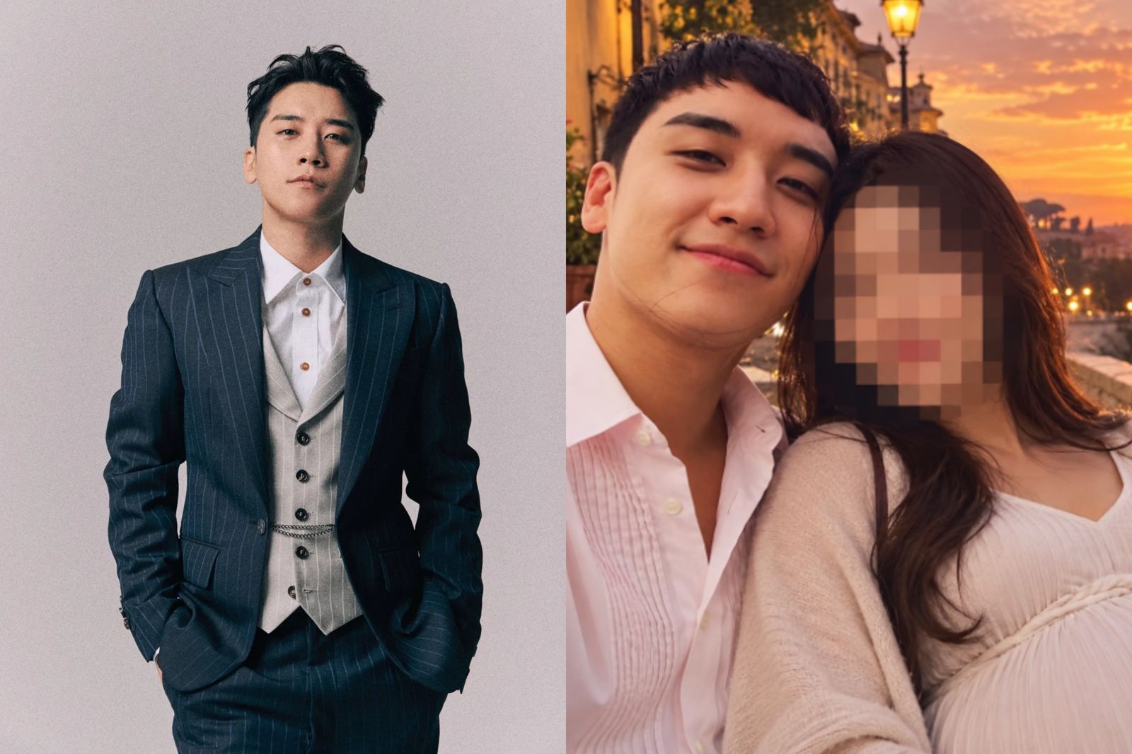 韓流天團BIGBANG前成員勝利驚傳要當爸爸了,未婚妻的大肚照曝光。圖/翻攝自YT@graynewskroea、namu wiki