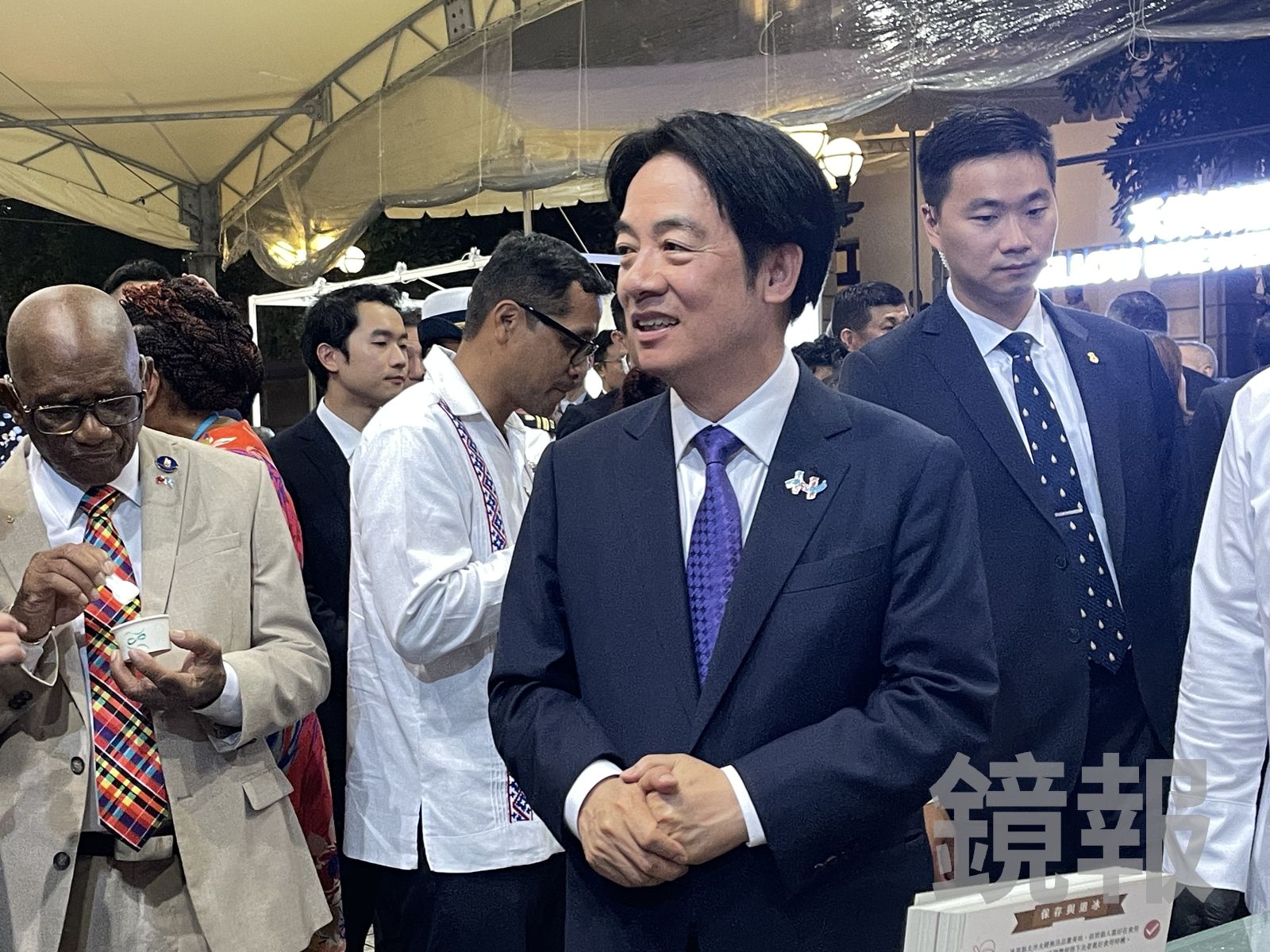 國慶酒會滿滿台灣特色美食 賴清德熱情向外賓推薦:這就是台灣最強的地方