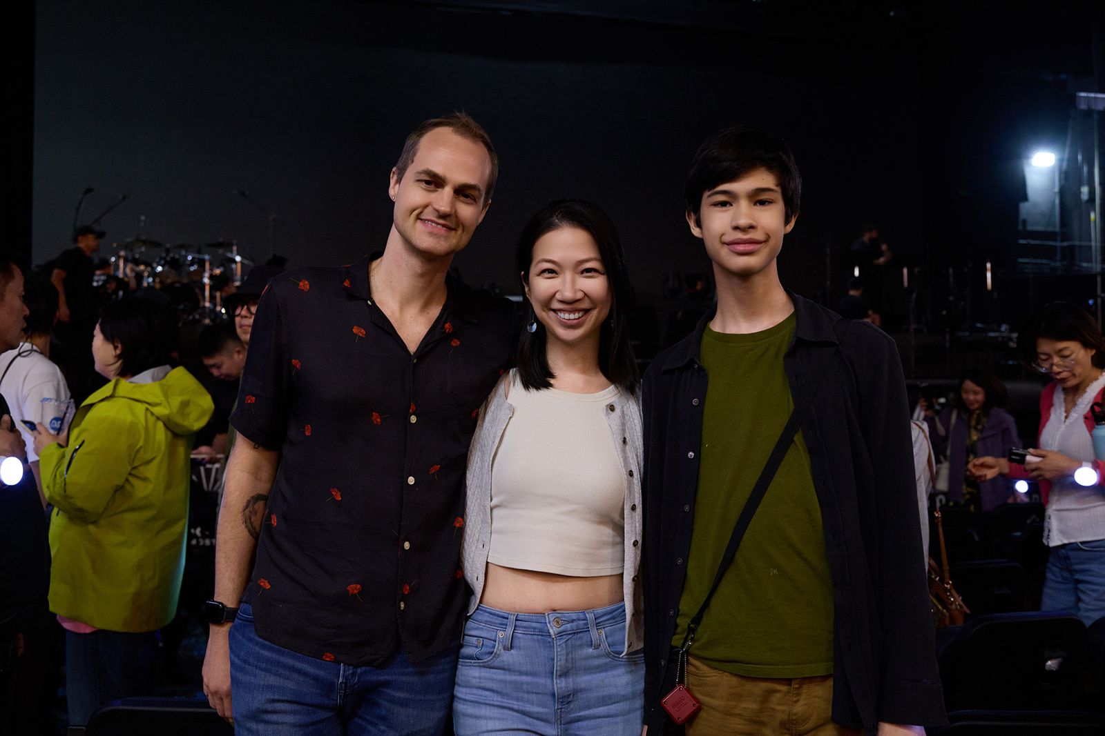 蘇珮卿與夫婿Cody、愛子KK到場欣賞。潮水音樂提供