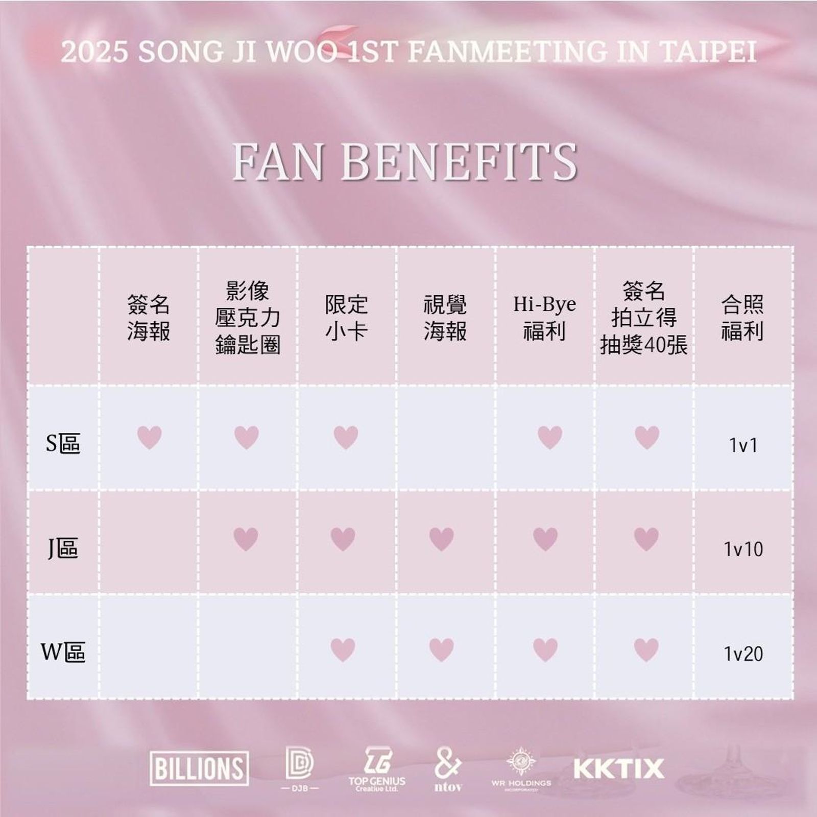 粉絲福利。首湛創意與BILLIONS提供