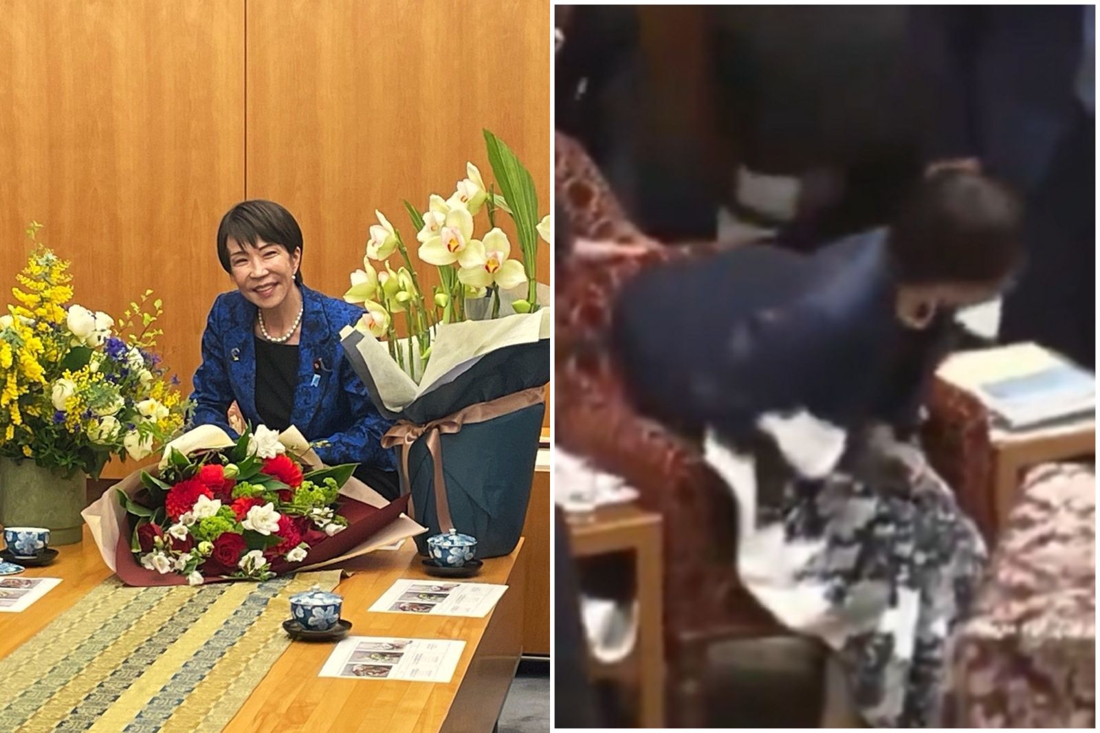 41J肉聲/高市早苗真的病了!議會結束後站不起來 影片曝光