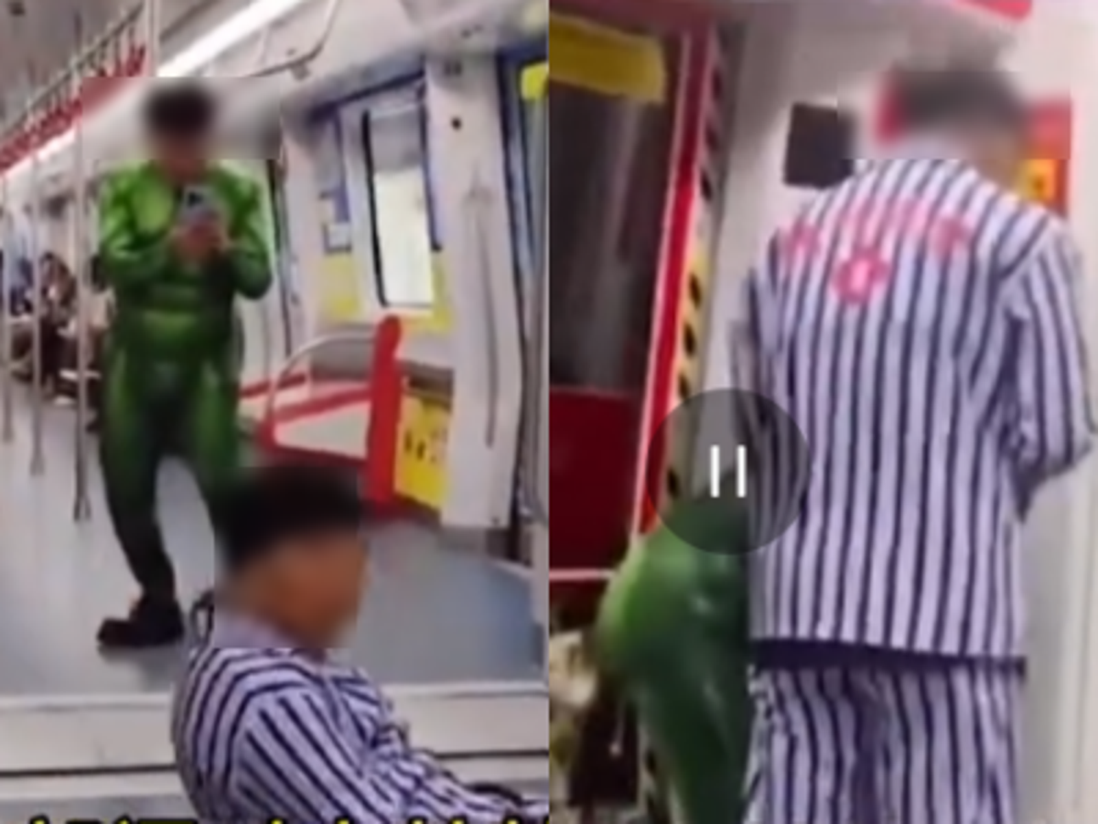 2男為賺網路流量扮「浩克、精神病患」地鐵拍片　遭民眾檢舉