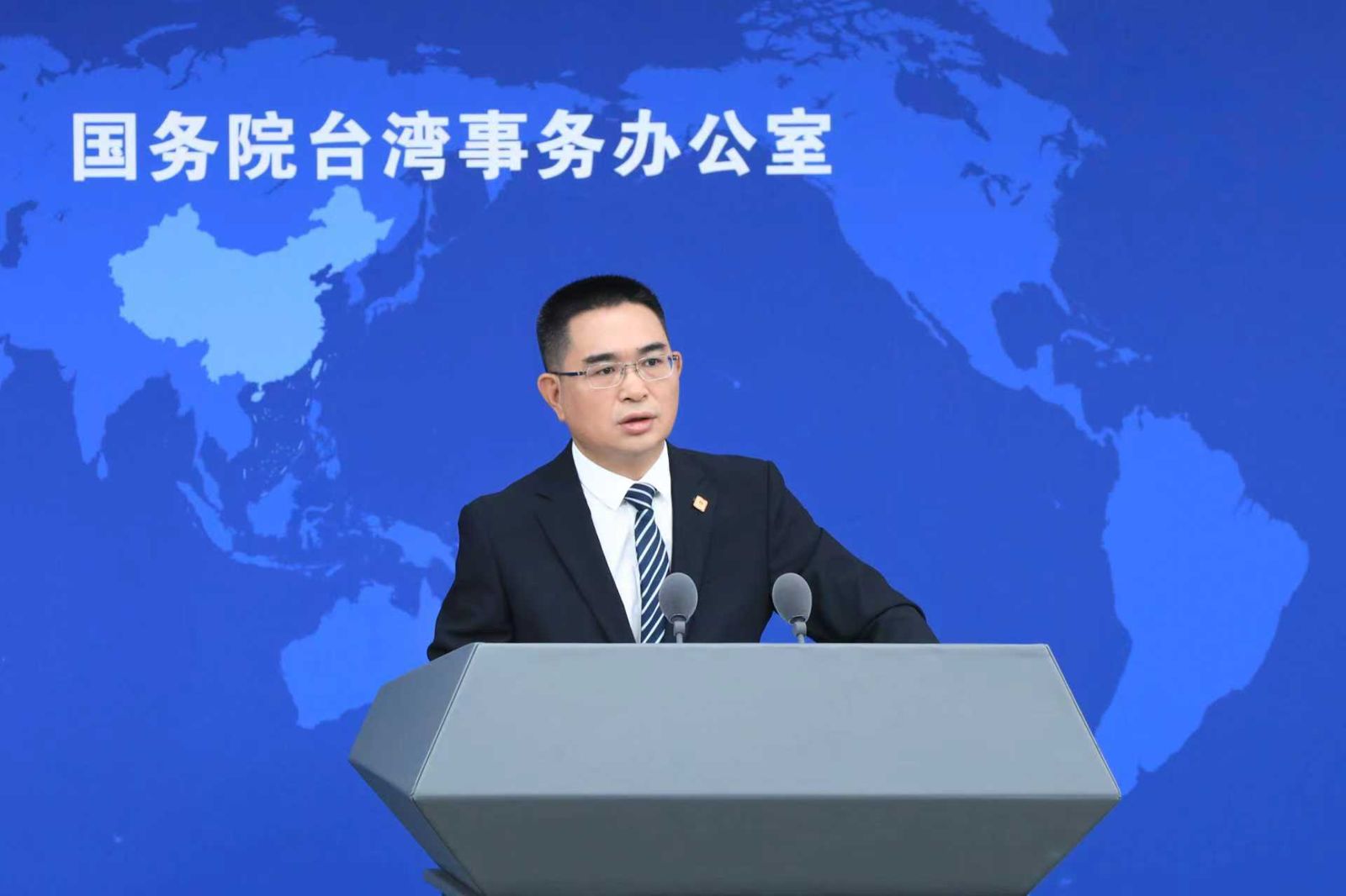 中國的對外反應是一種制度化的反應邏輯，圖為中國國台辦發言人陳斌華，圖／翻攝中國國台辦臉書