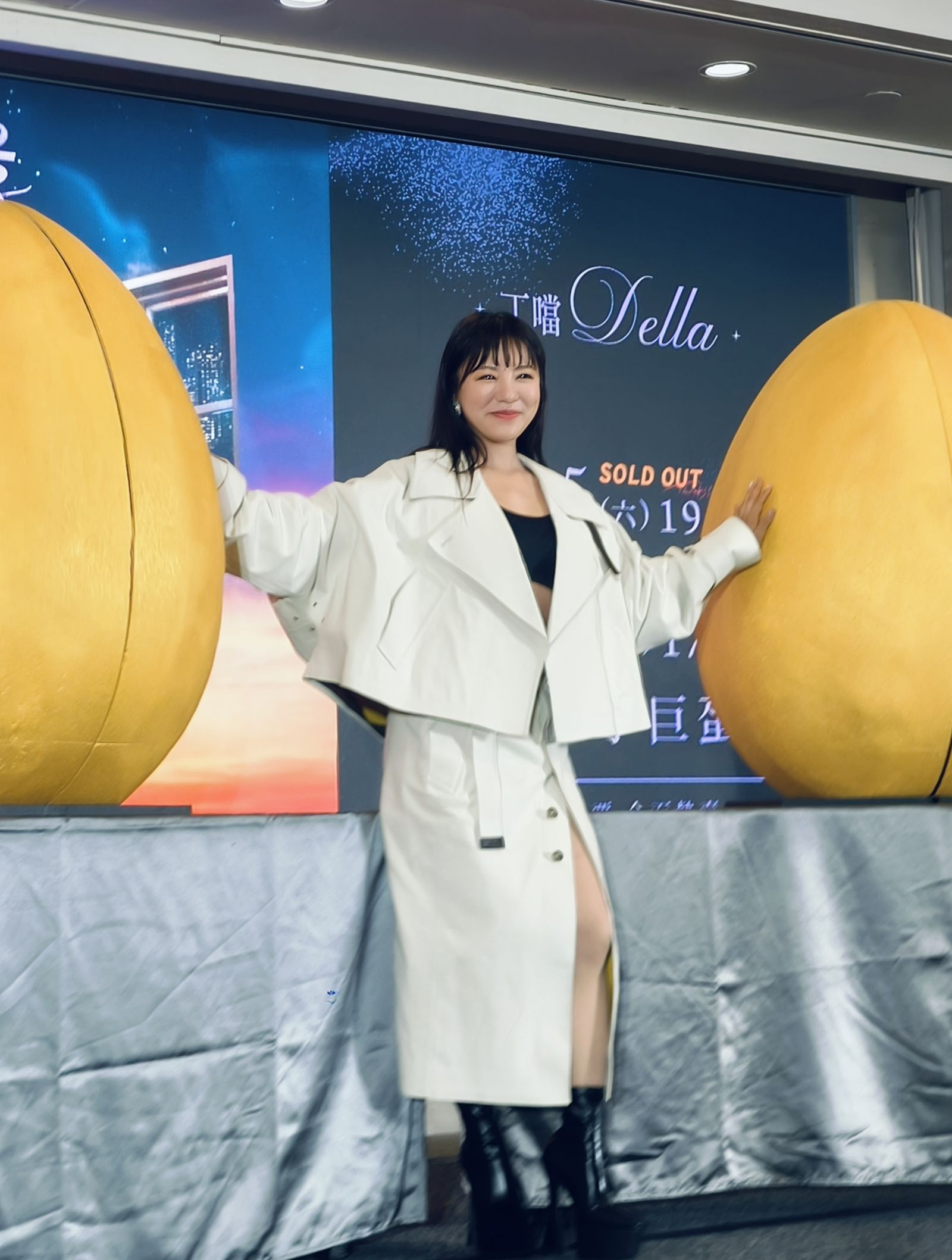 丁噹9日出席記者會宣告演唱會加演1場。尤嬿妮攝