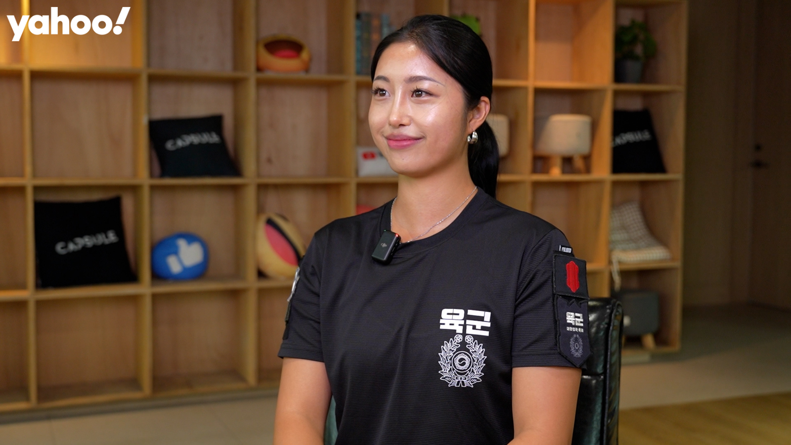 韓綜《鋼鐵部隊W》中爆紅的陸軍女軍官Sunny來台體驗道地台味。Yahoo x 咪蕾提供