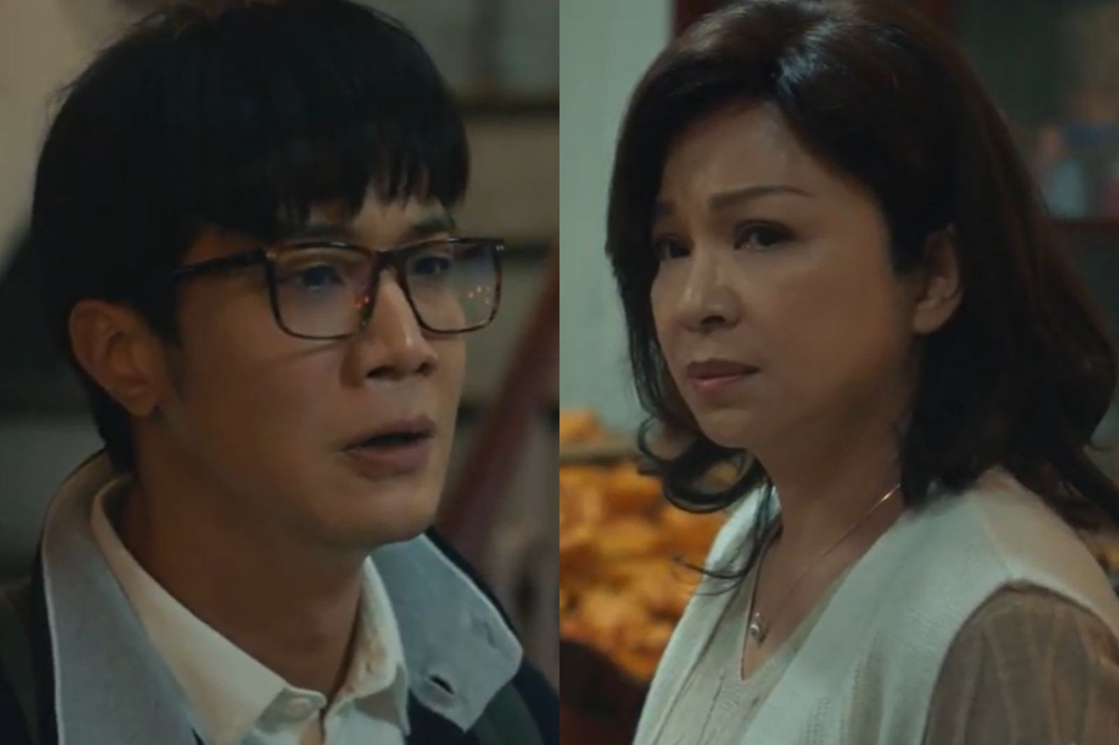 薛仕凌（左）、楊貴媚（右）在《我們與惡的距離II》利用減齡特效回到20年前。CATCHPLAY+、公視、大慕可可提供